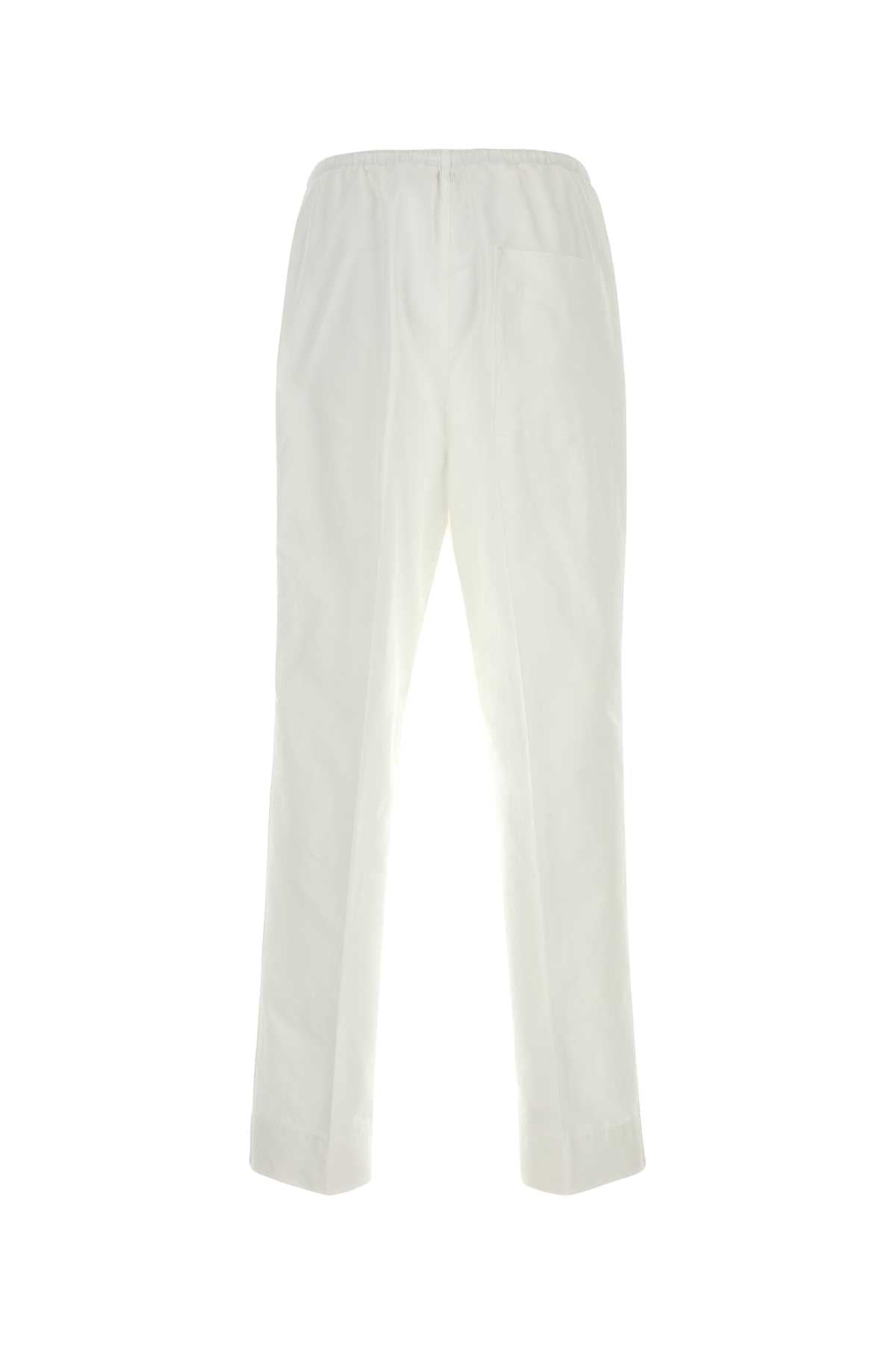Bottega Veneta Men White Cotton Pant BOTTEGA VENETA