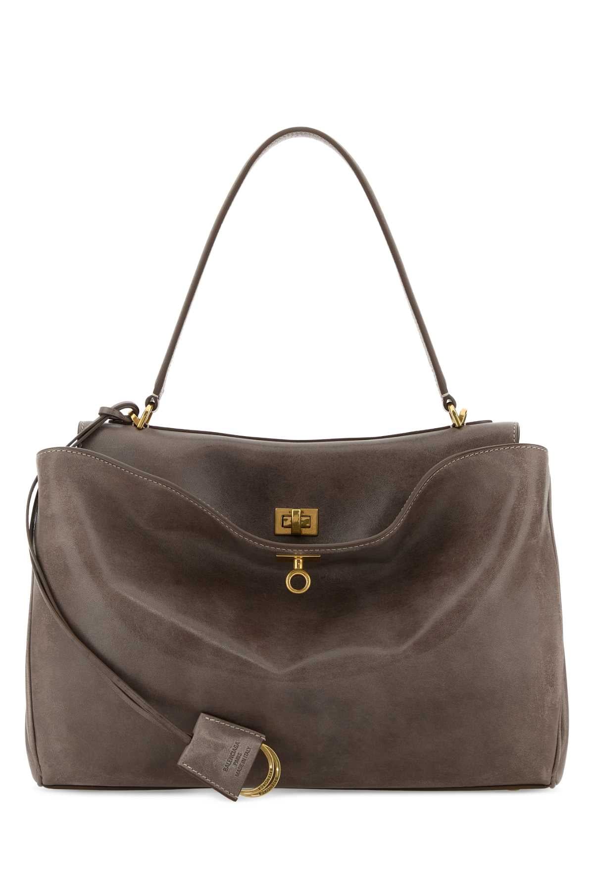 Balenciaga Women Mud Leather Rodeo Handbag BALENCIAGA