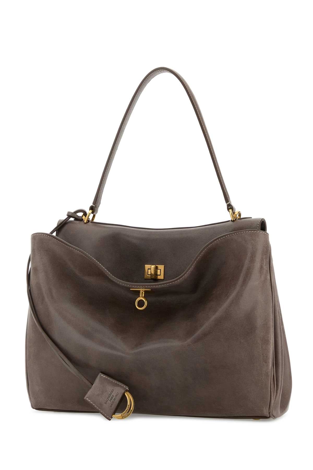 Balenciaga Women Mud Leather Rodeo Handbag BALENCIAGA