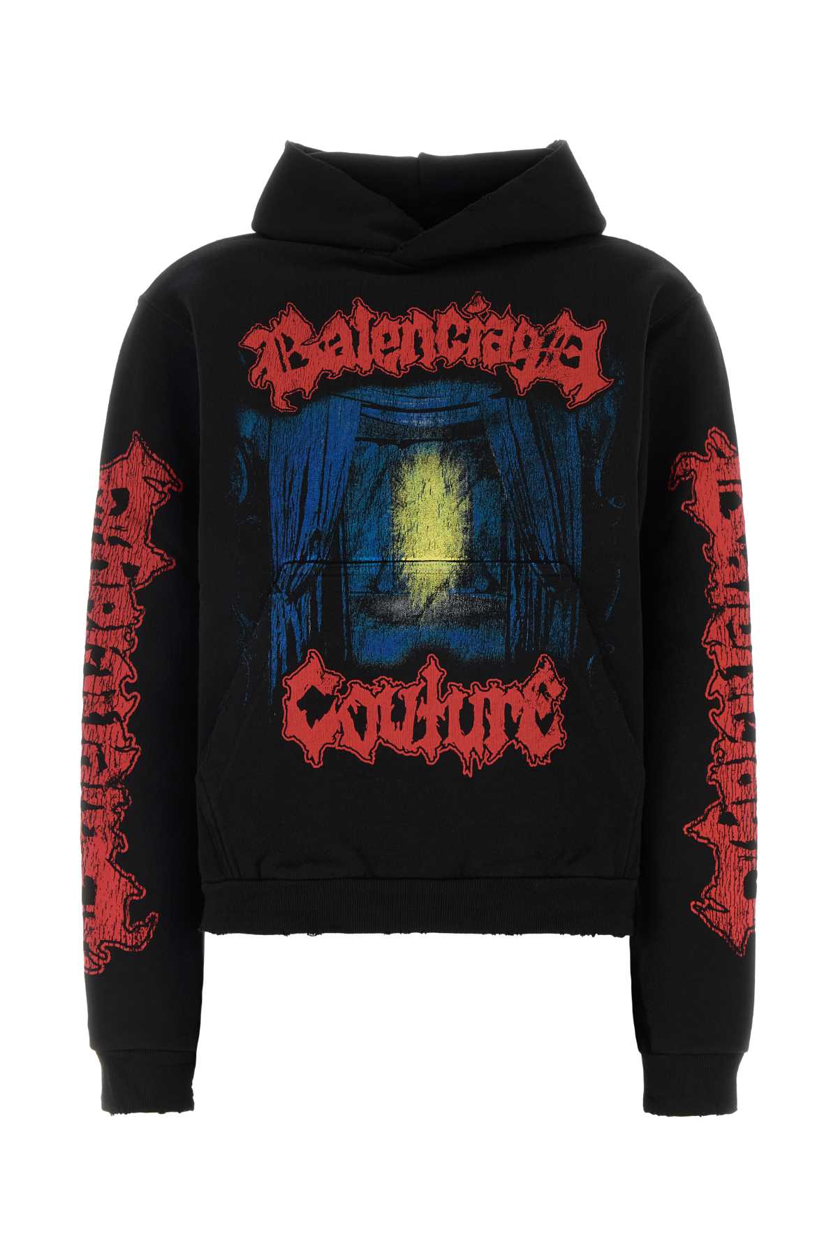 Balenciaga Women Black Cotton Sweatshirt BALENCIAGA