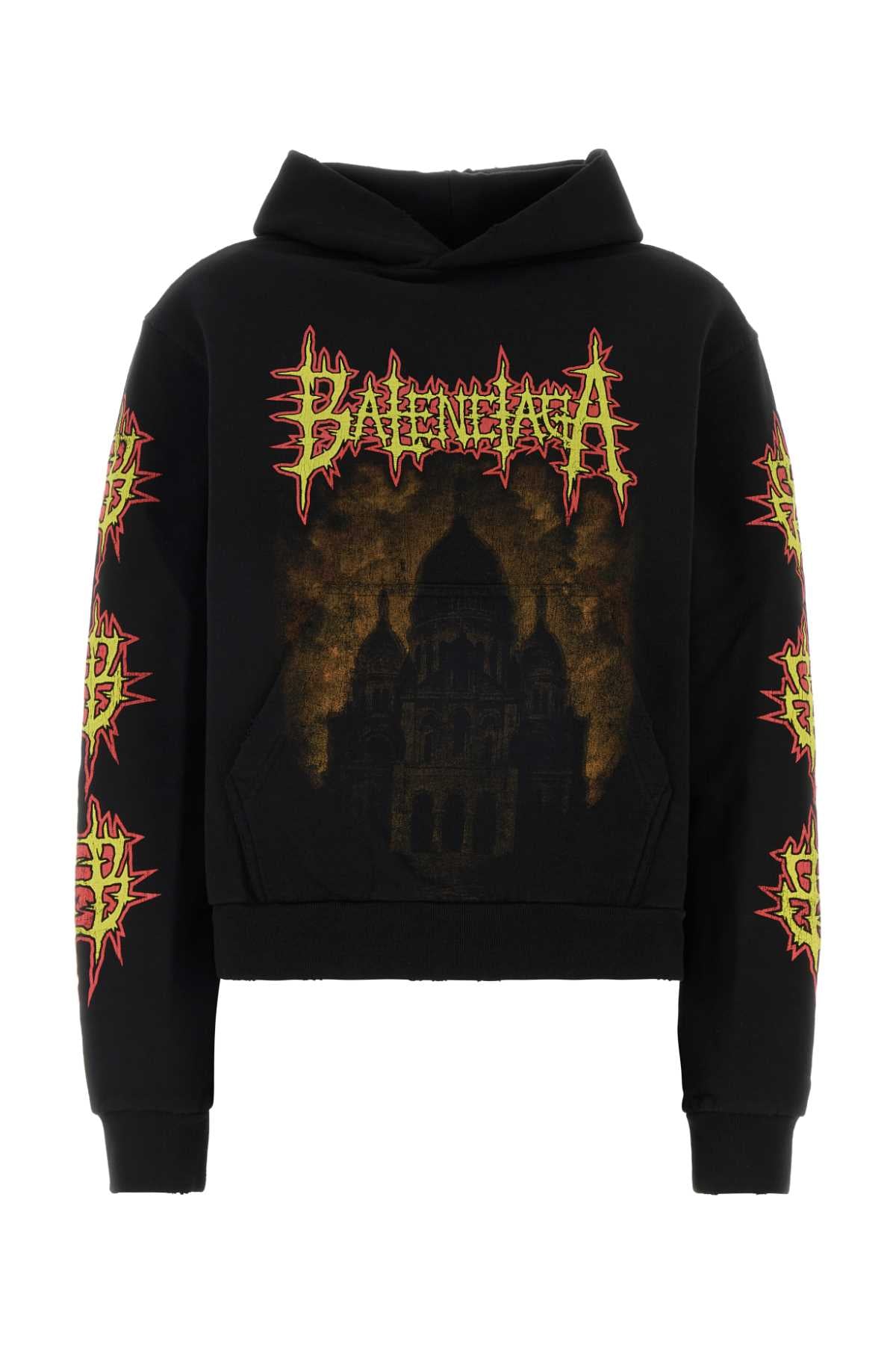 Balenciaga Women Black Cotton Sweatshirt BALENCIAGA