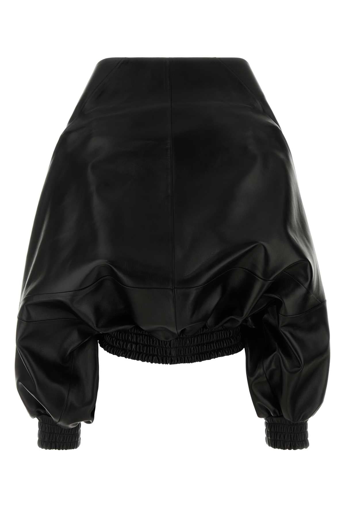 Balenciaga Women Black Leather Jacket BALENCIAGA