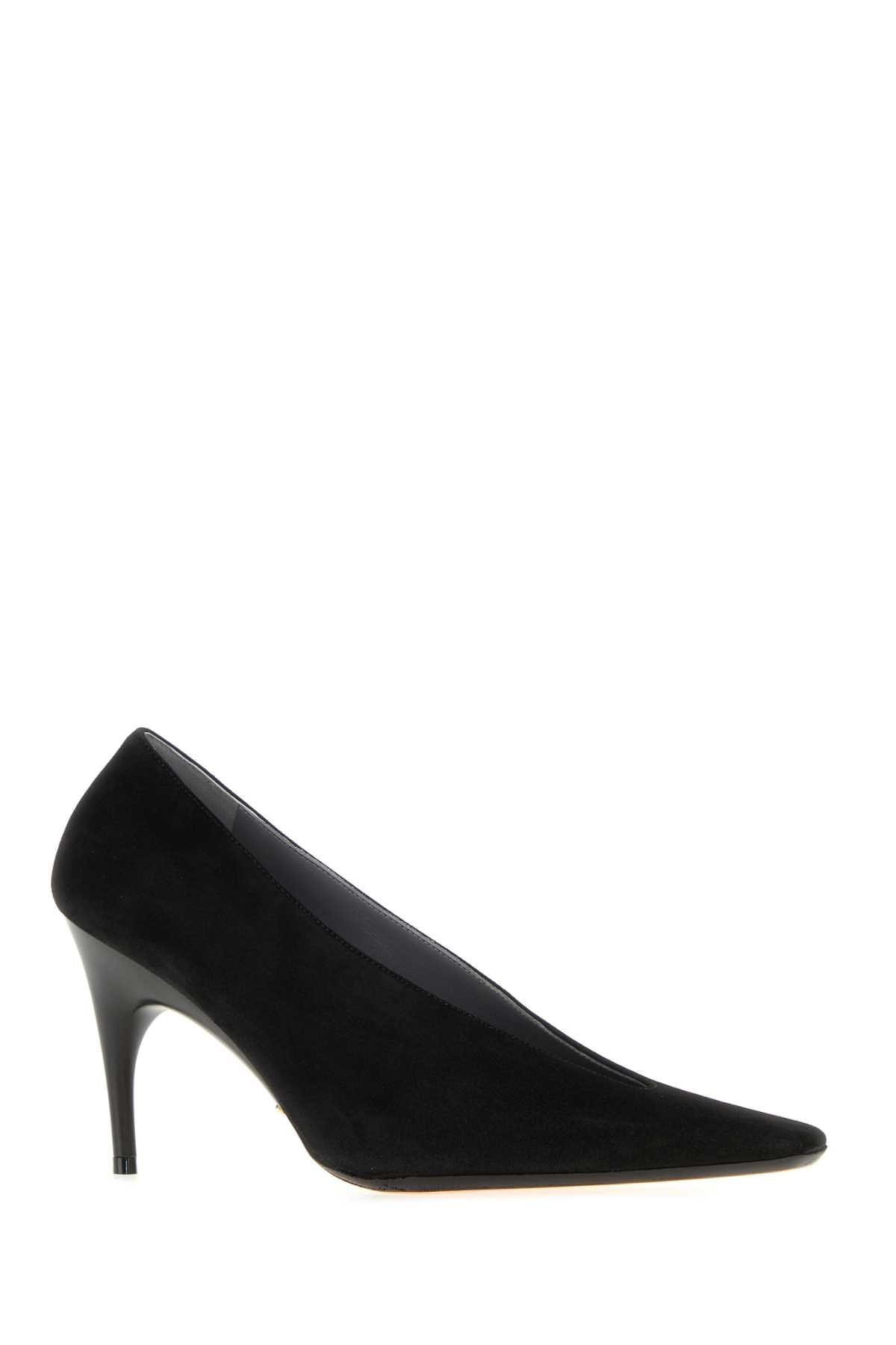 Balenciaga Women Black Suede Duchesse 90 Pumps BALENCIAGA