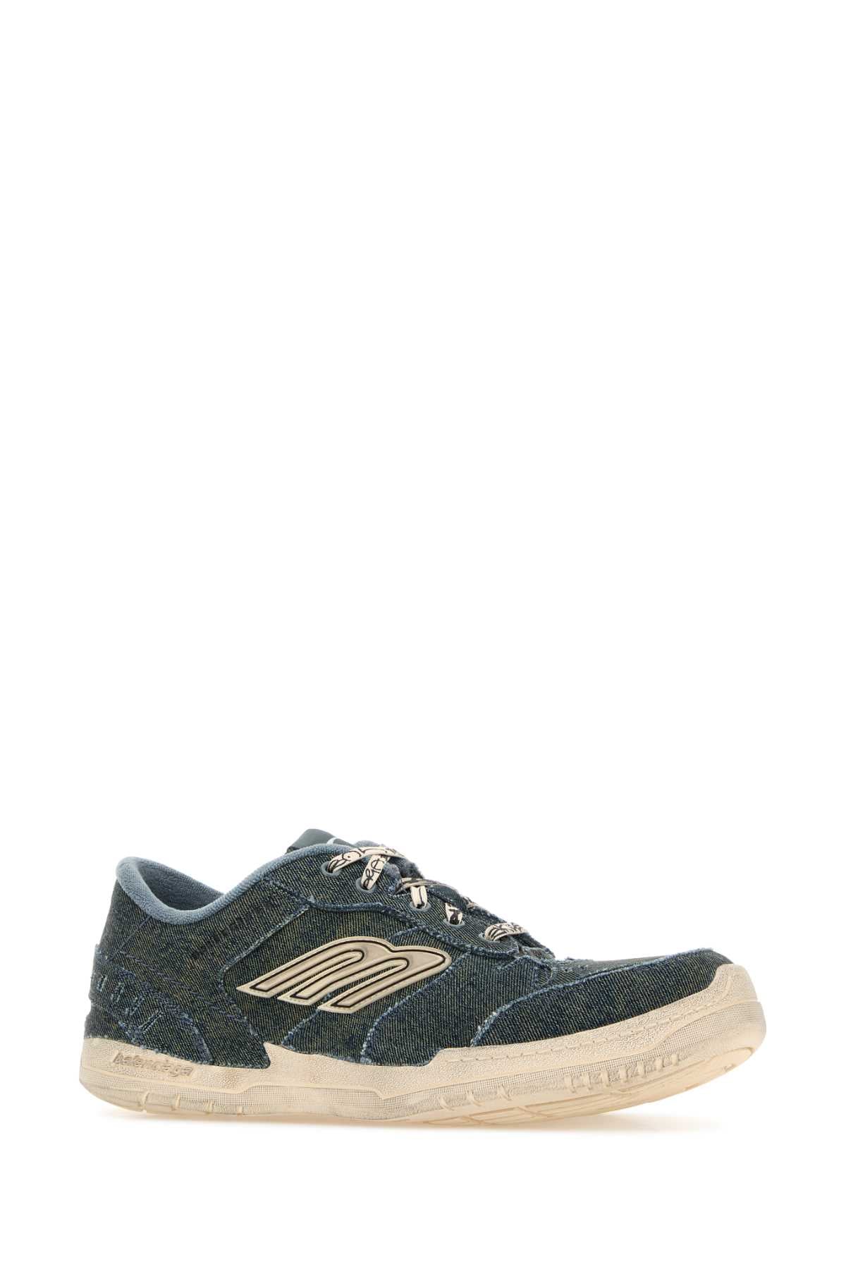 Balenciaga Men Denim Hamptons Sneakers BALENCIAGA