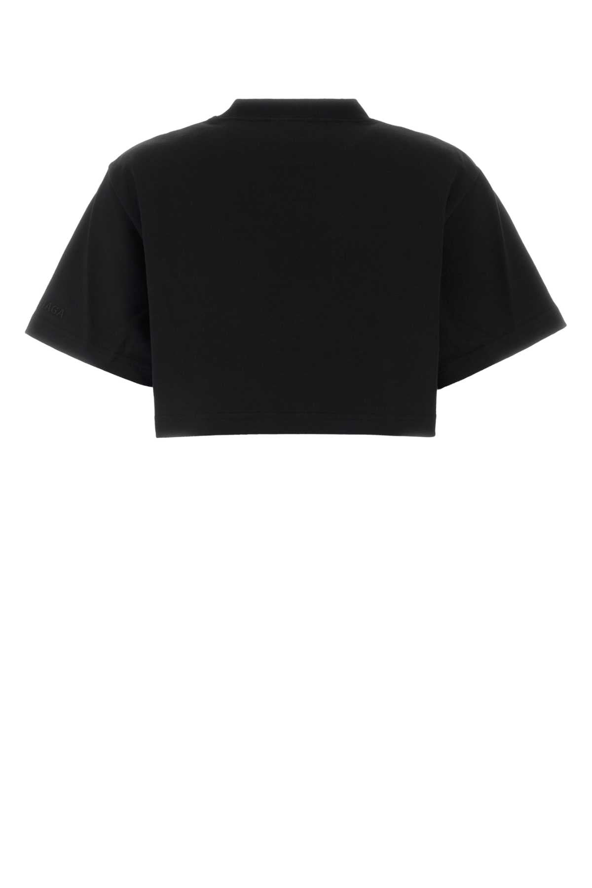 Balenciaga Women Black Cotton Blend T-Shirt BALENCIAGA