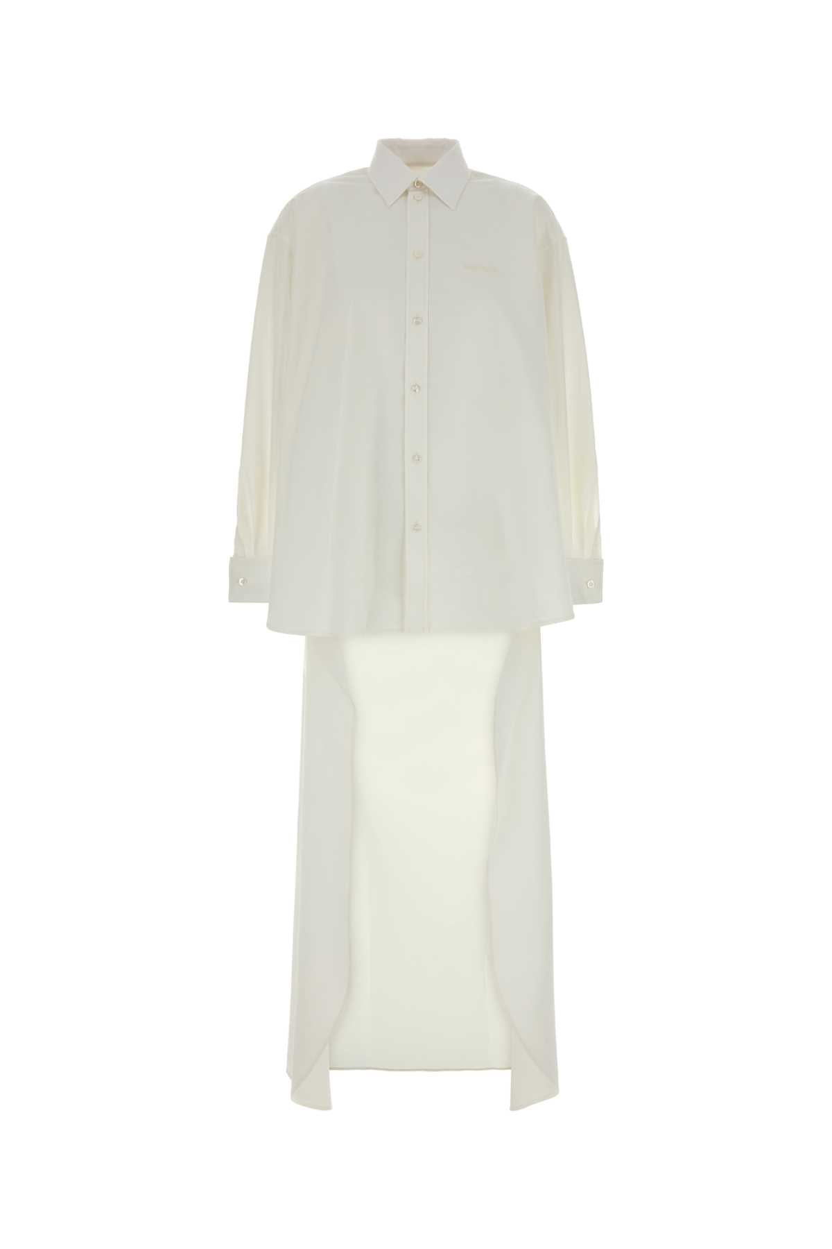 Balenciaga Women White Poplin Shirt BALENCIAGA