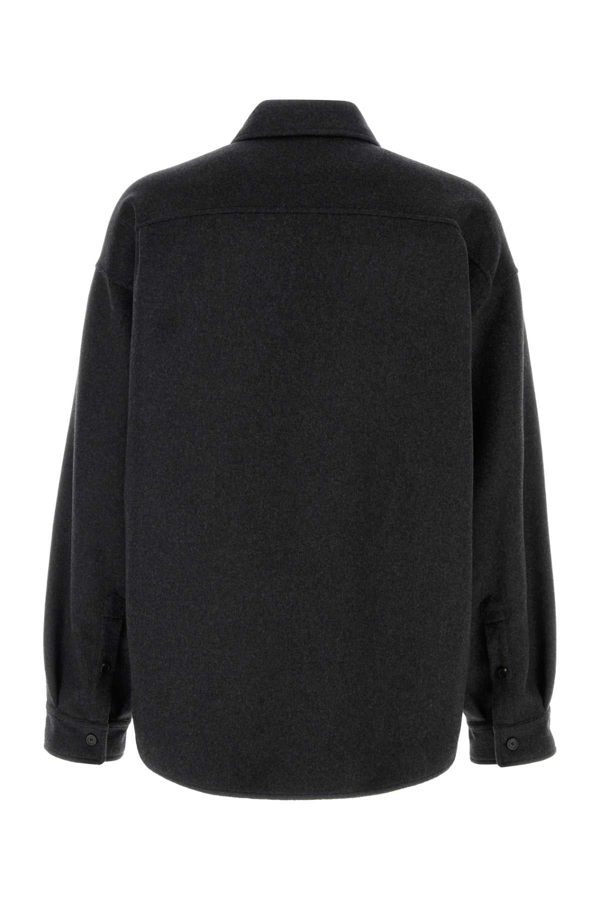Balenciaga Men Charcoal Wool Blend Jacket BALENCIAGA