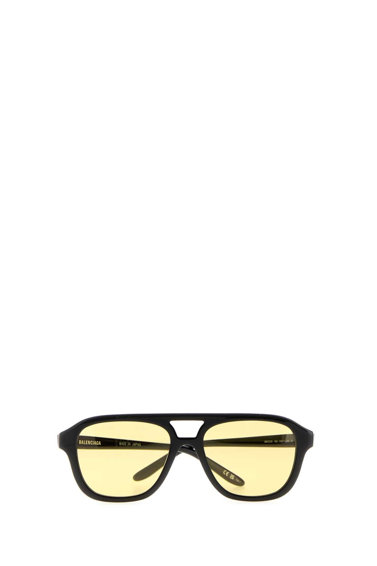 Balenciaga Unisex Black Acetate Pilot Daily Sunglasses BALENCIAGA