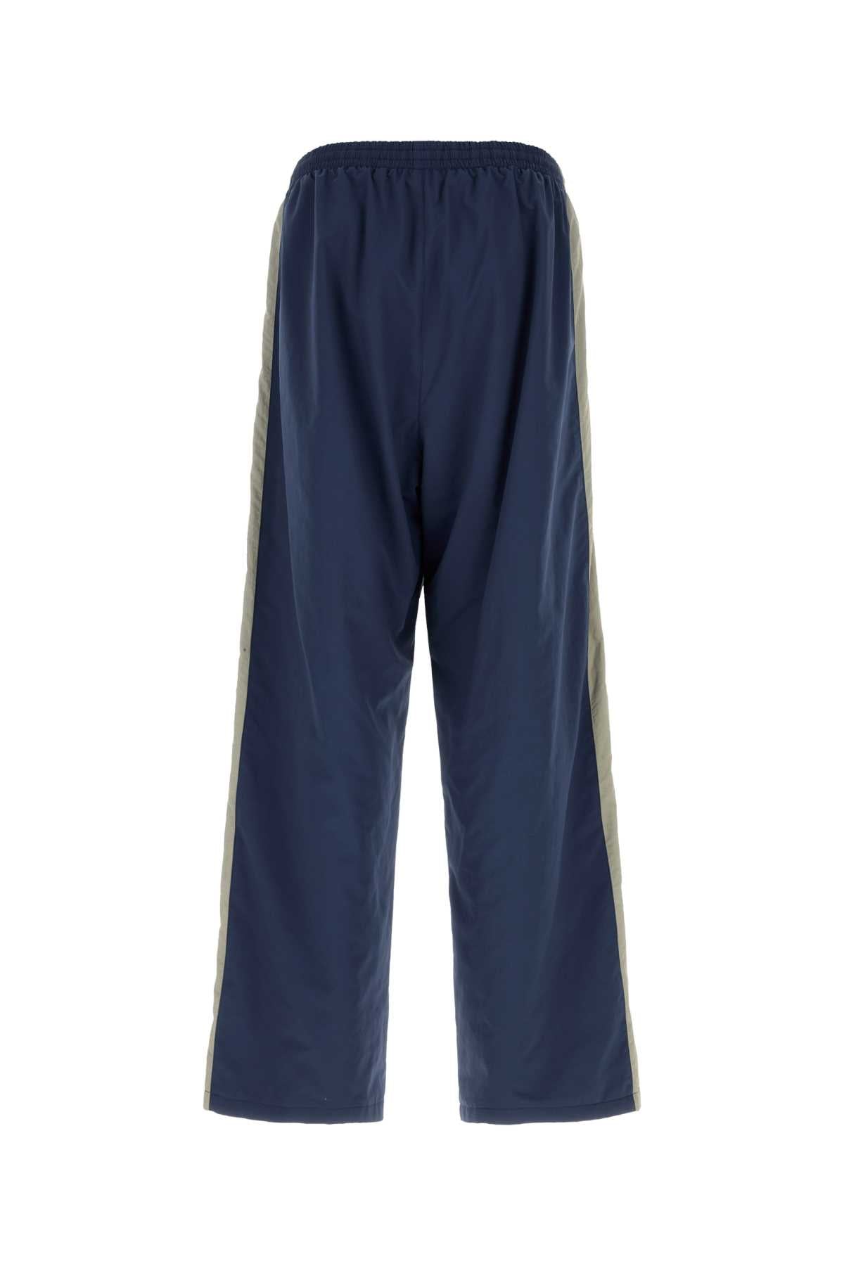 Balenciaga Men Blue Tech Fabric Joggers BALENCIAGA