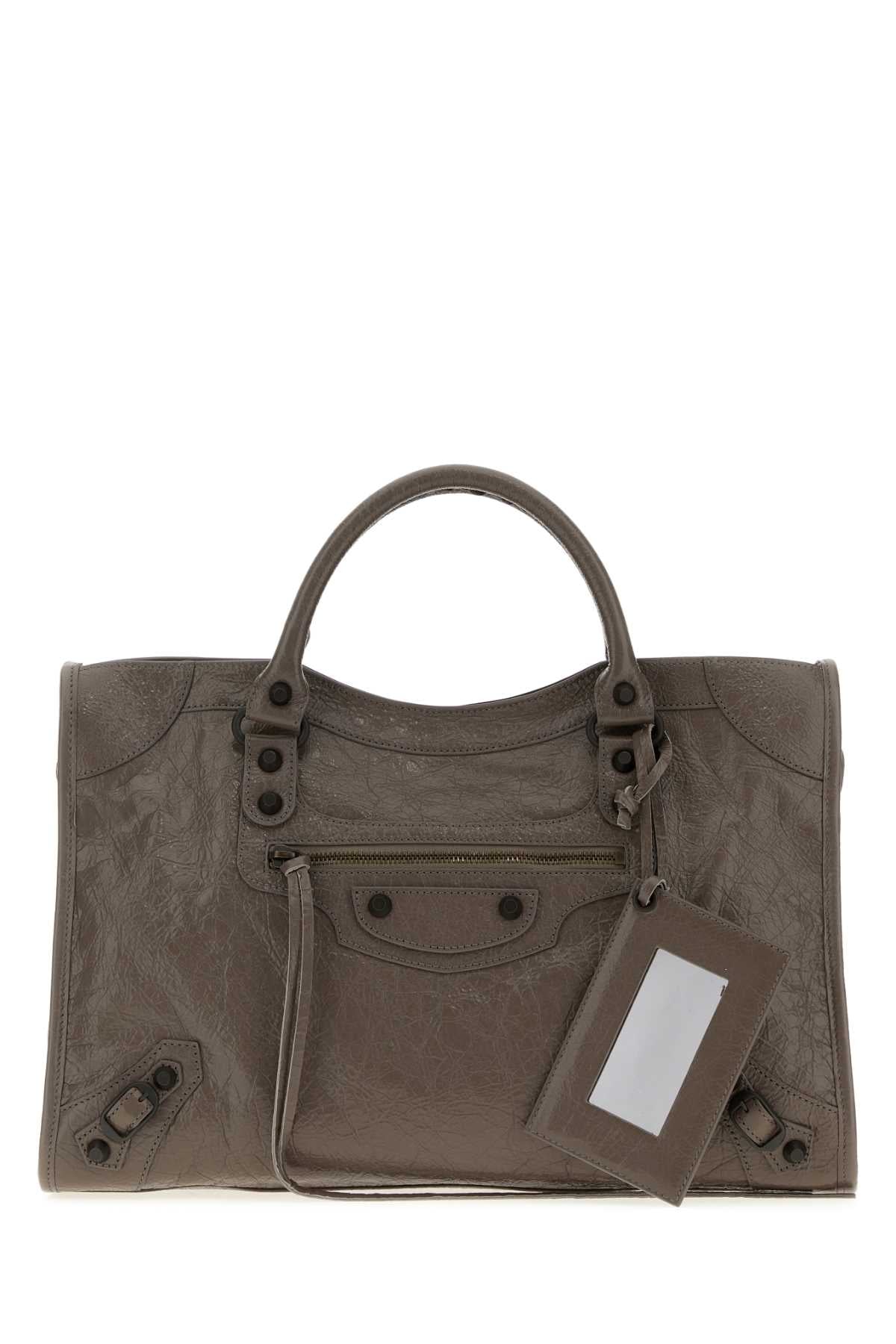 Balenciaga Women Mud Leather Medium Le City Handbag BALENCIAGA