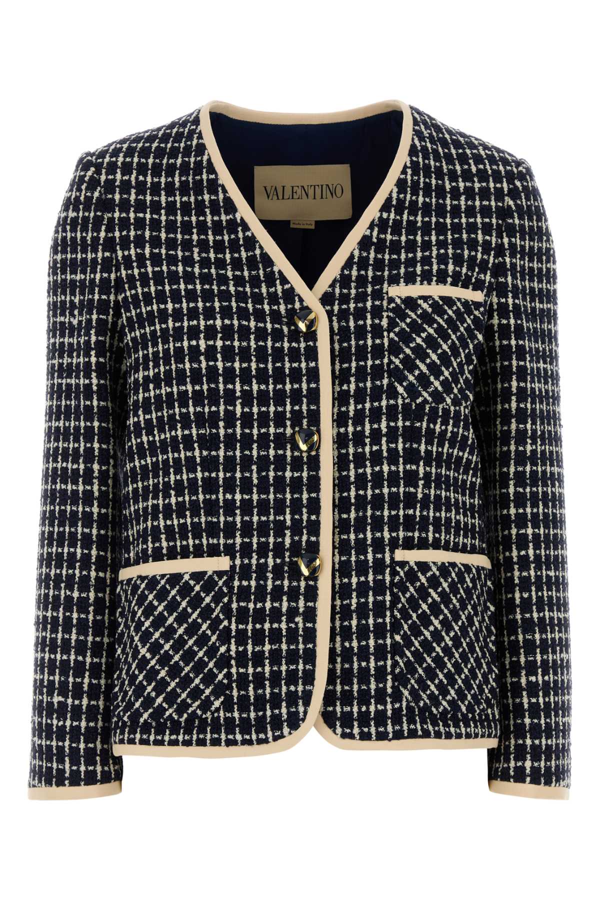 Valentino Garavani Women Embroidered Tweed Blazer VALENTINO GARAVANI