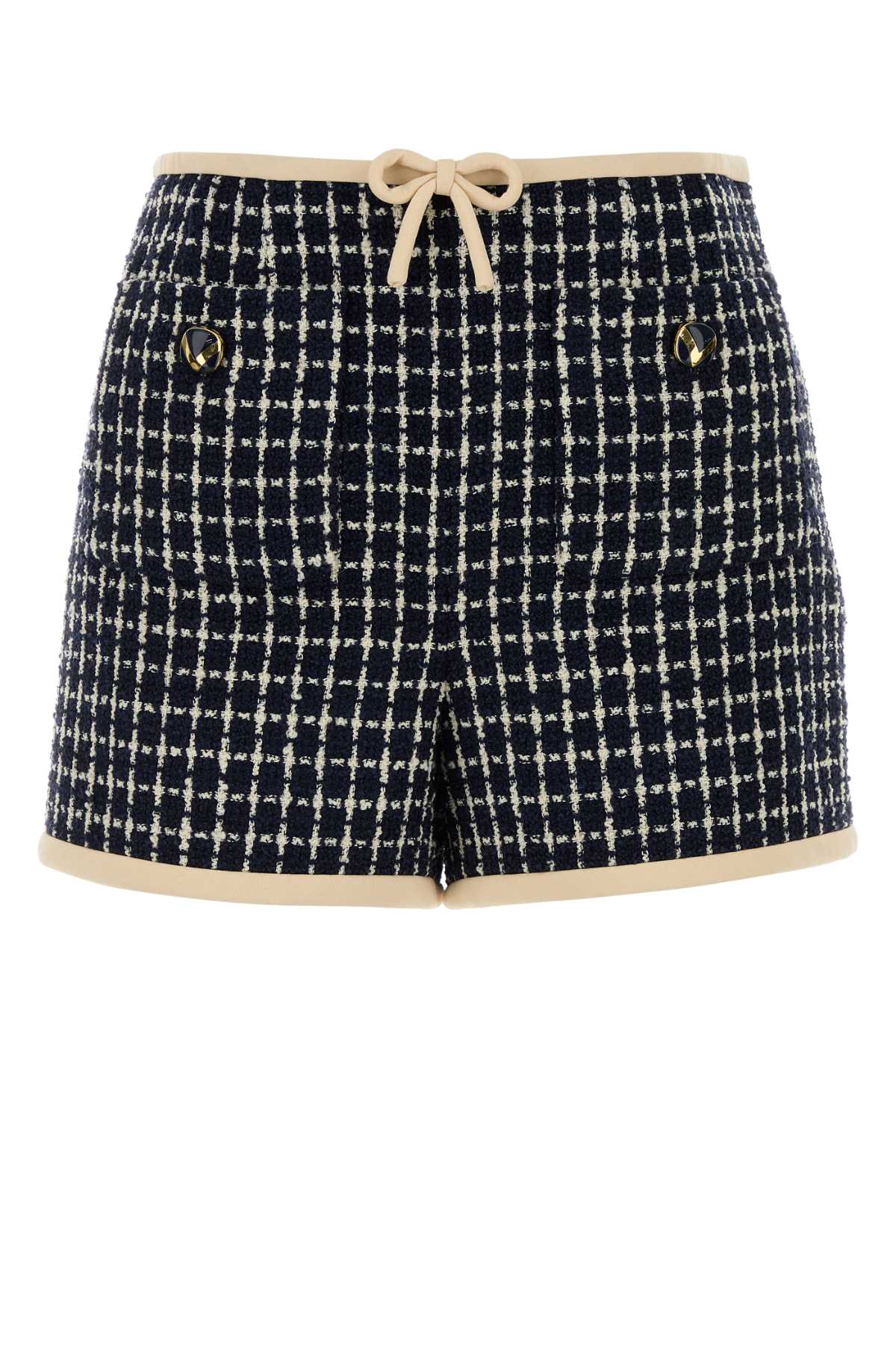 Valentino Garavani Women Embroidered Tweed Shorts VALENTINO GARAVANI