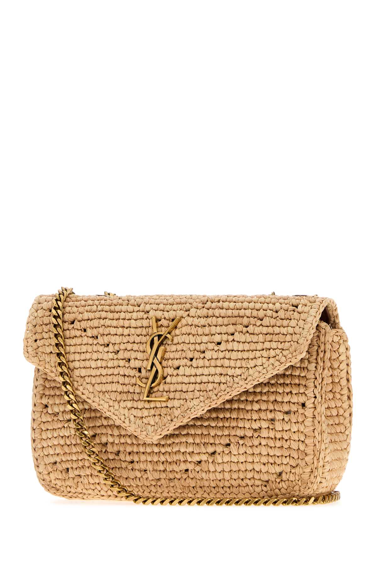 Saint Laurent Women Raffia Mini Loulou Shoulder Bag SAINT LAURENT