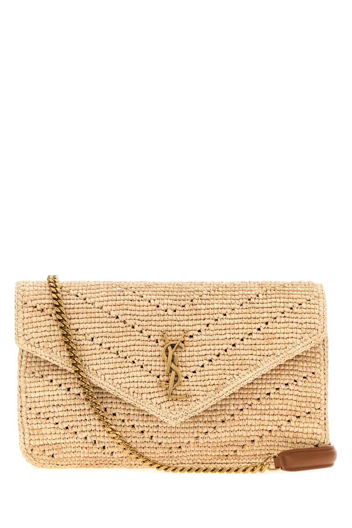 Saint Laurent Women Raffia Loulou Shoulder Bag SAINT LAURENT