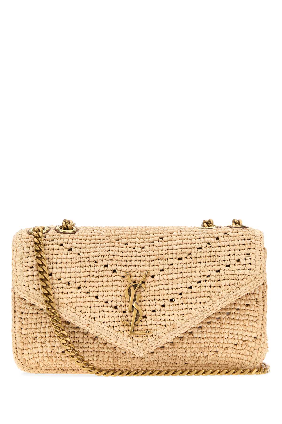 Saint Laurent Women Raffia Small Loulou Shoulder Bag SAINT LAURENT