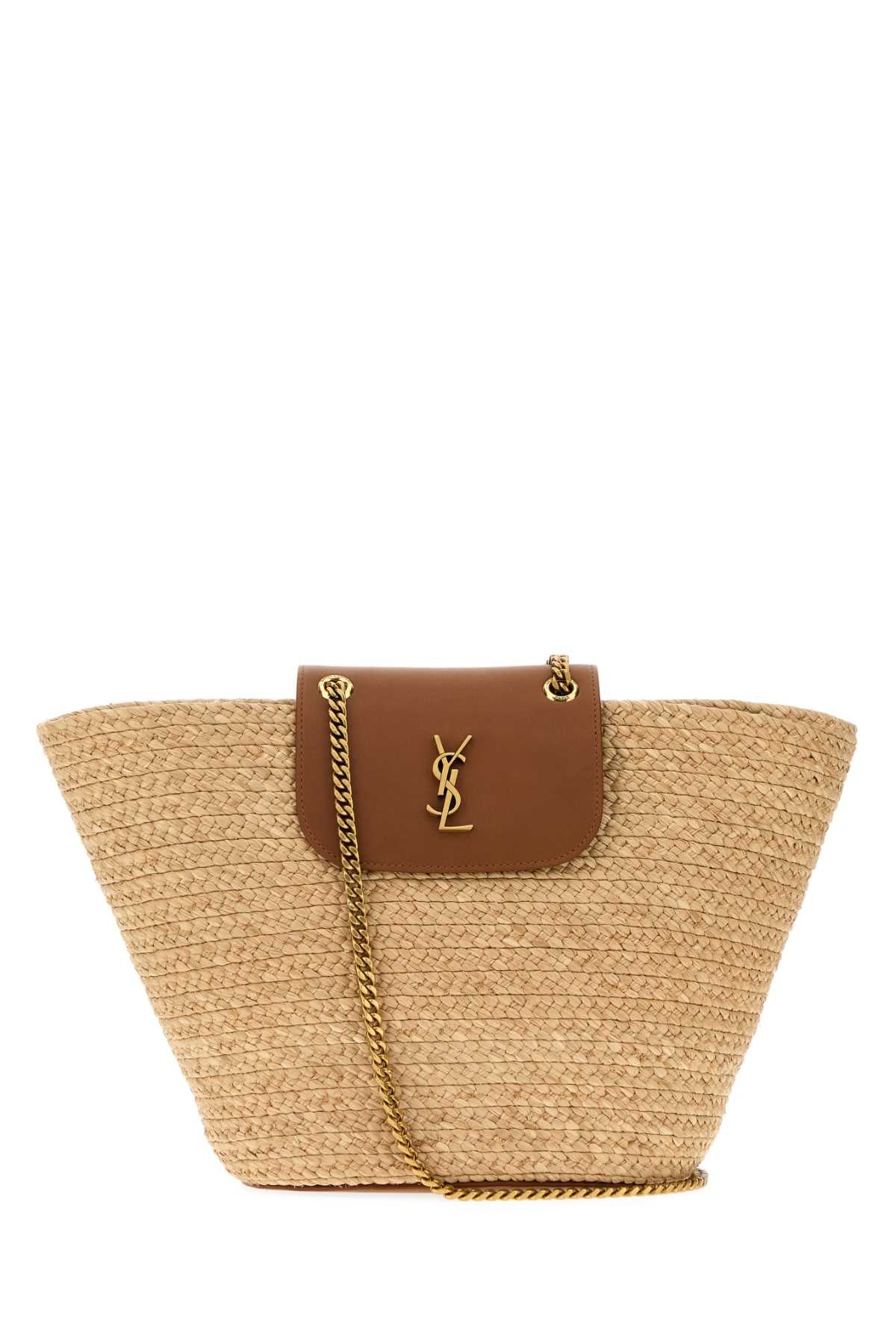 Saint Laurent Women Raffia Manon Shopping Bag