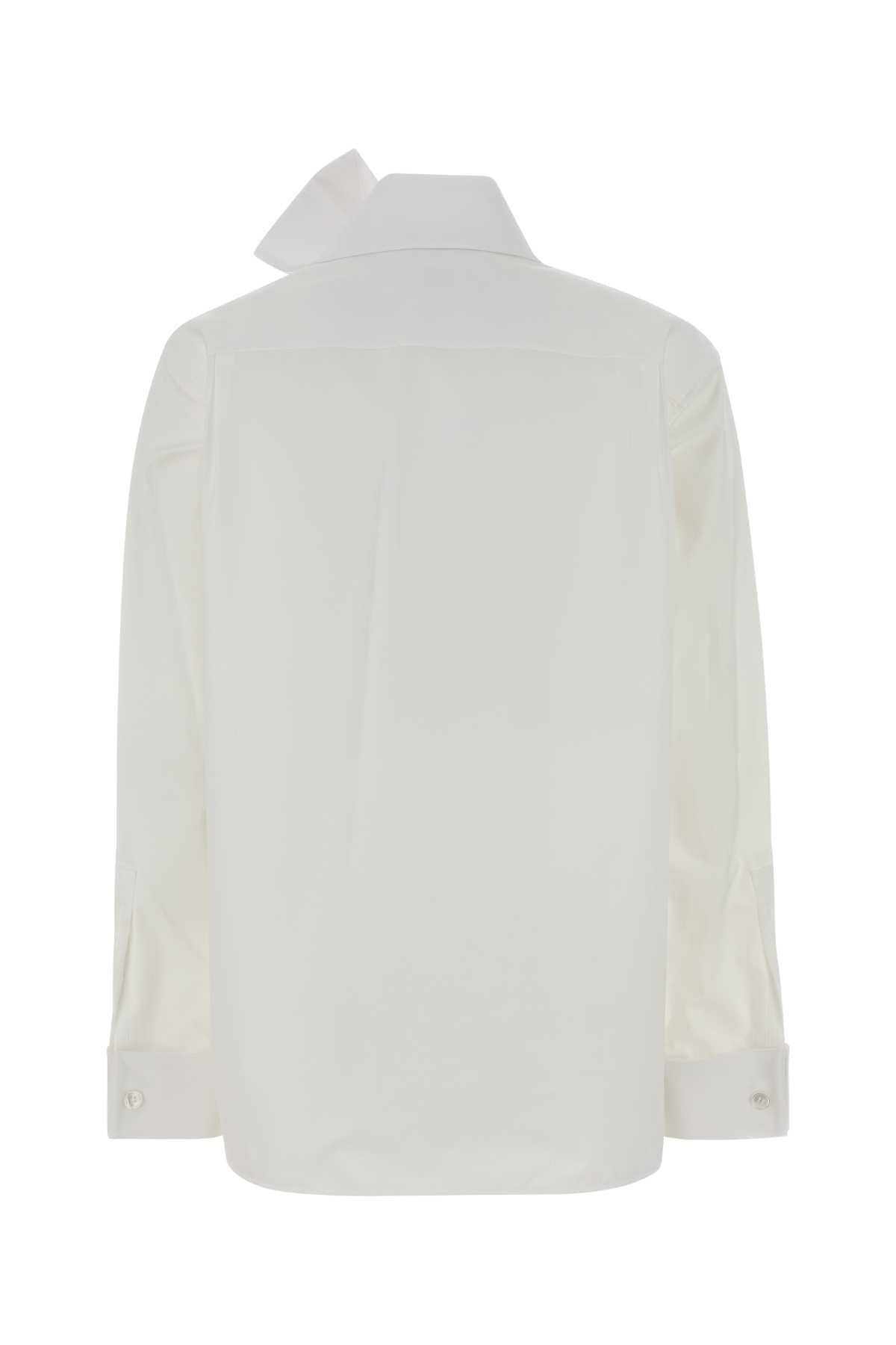 Saint Laurent Women White Poplin Shirt SAINT LAURENT