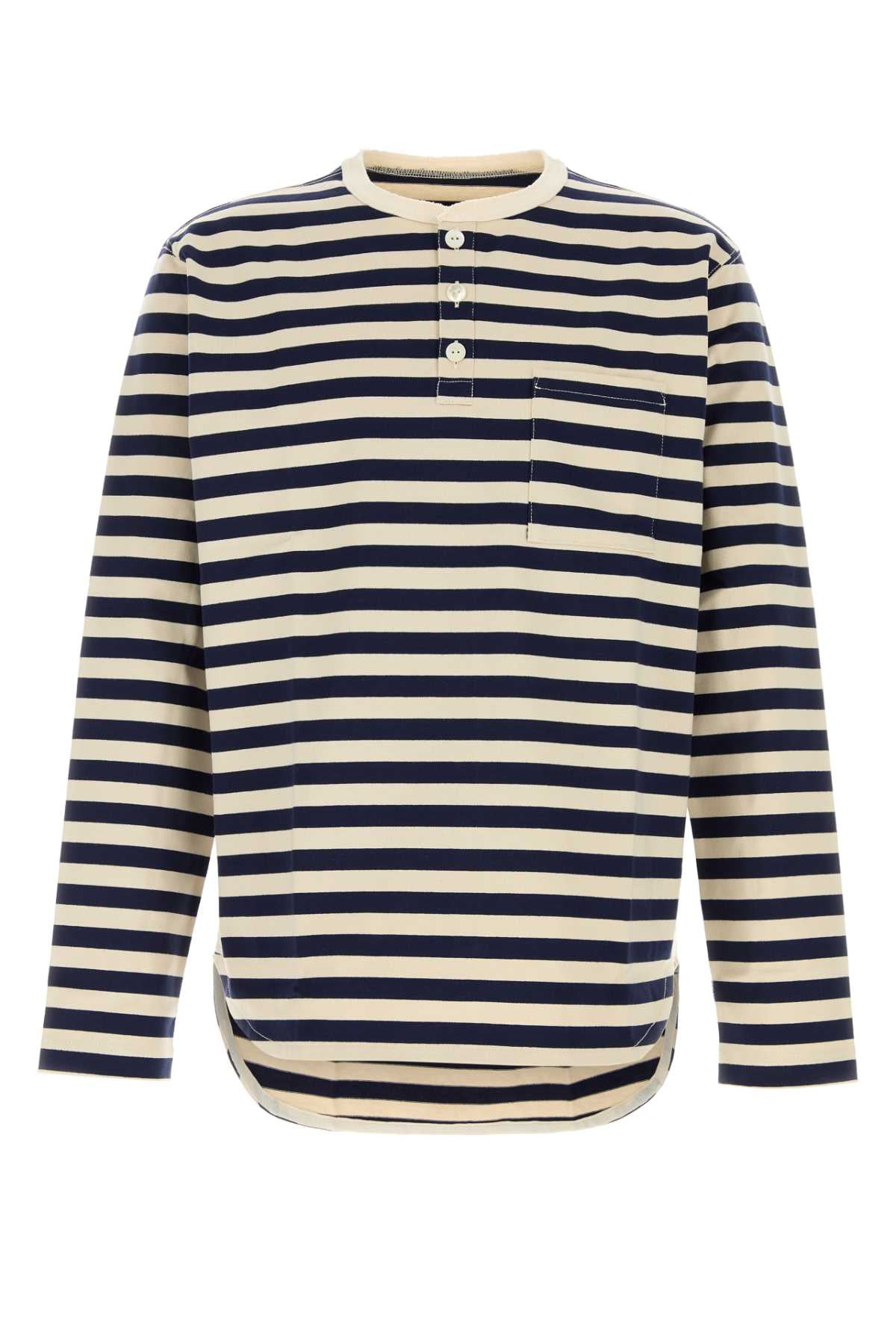 Junya Watanabe Men Embroidered Cotton Oversize T-Shirt JUNYA WATANABE