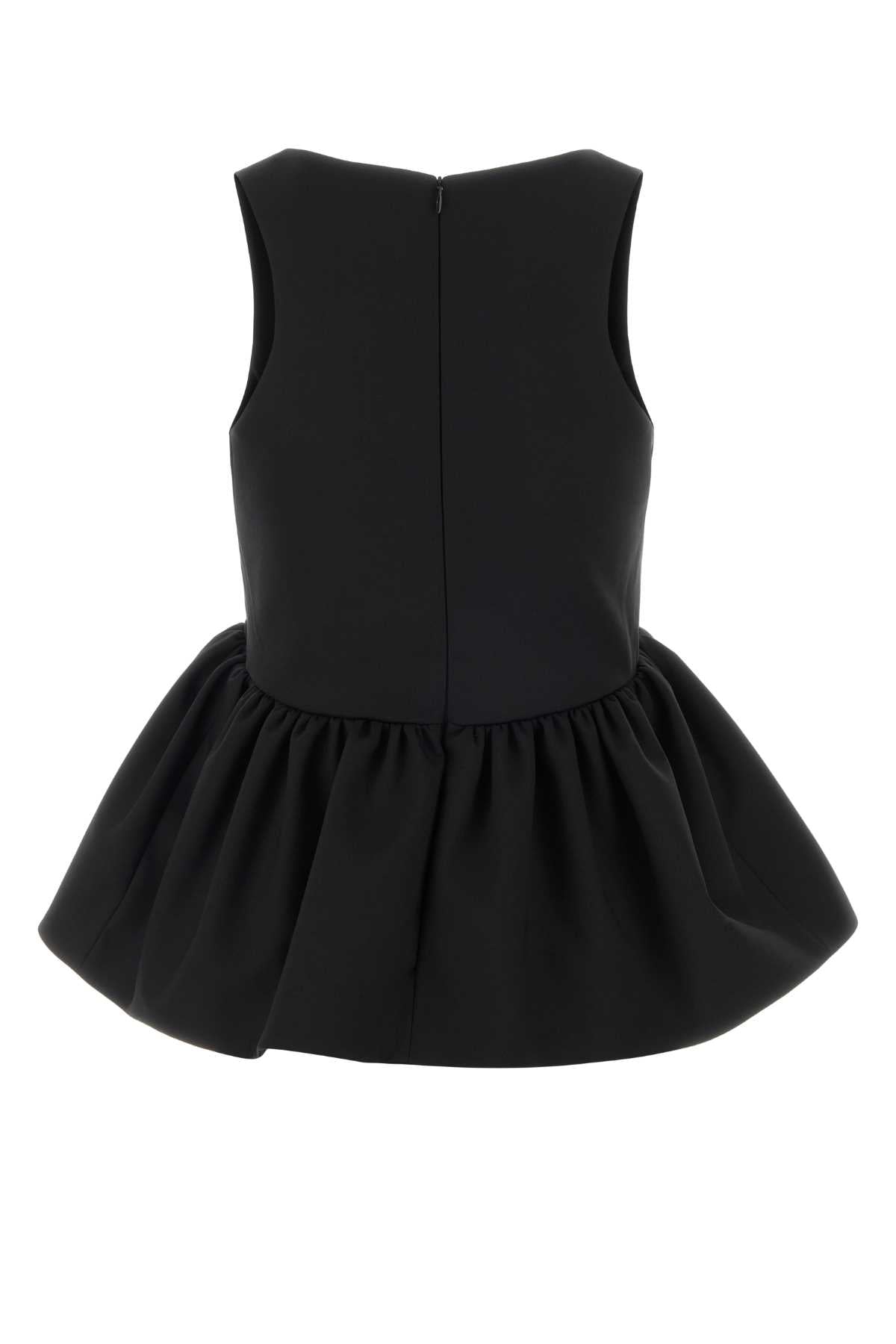 Dries Van Noten Women Black Stretch Gabardine Top DRIES VAN NOTEN