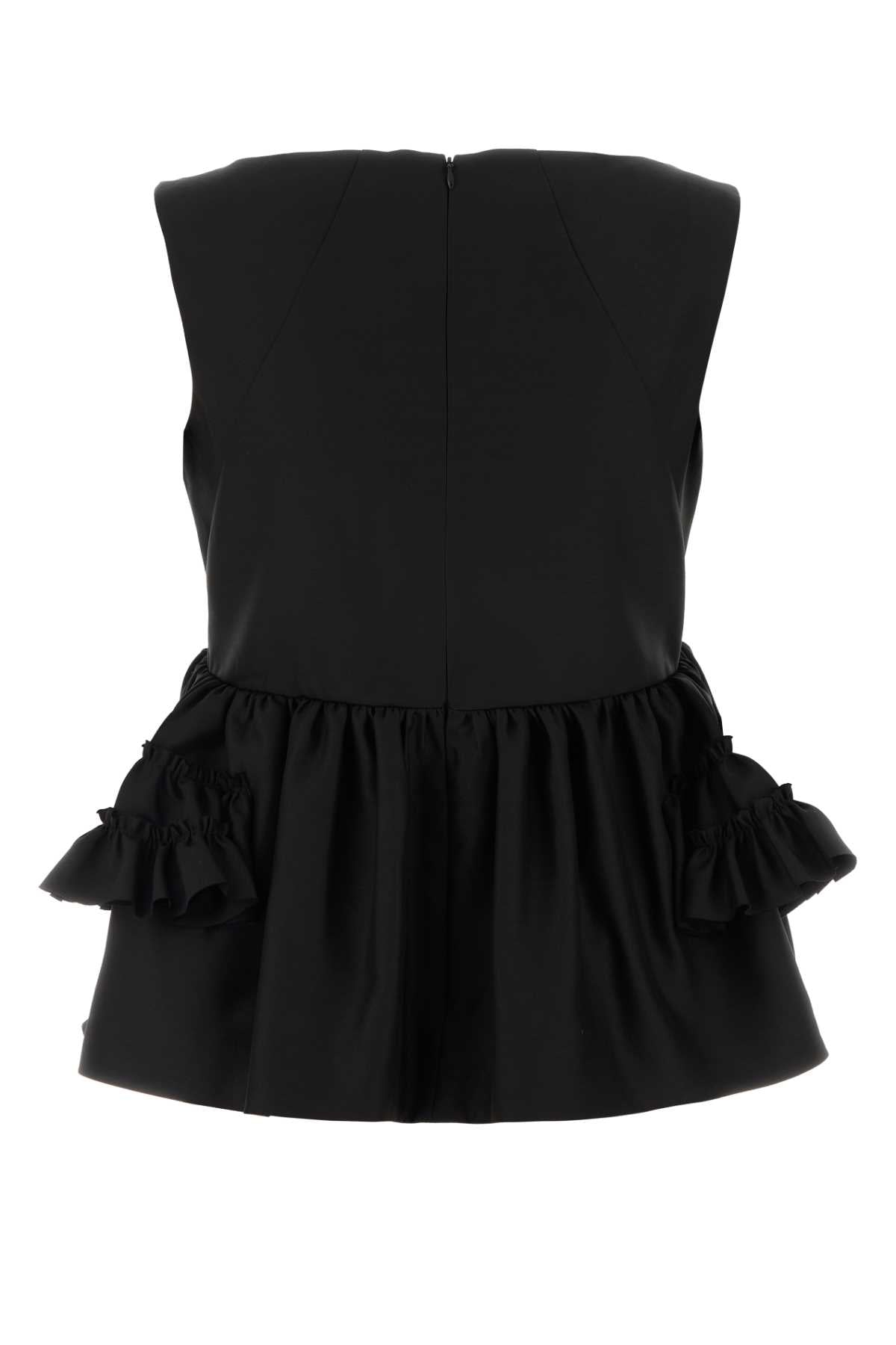 Dries Van Noten Women Black Wool Blend  Casey Top DRIES VAN NOTEN