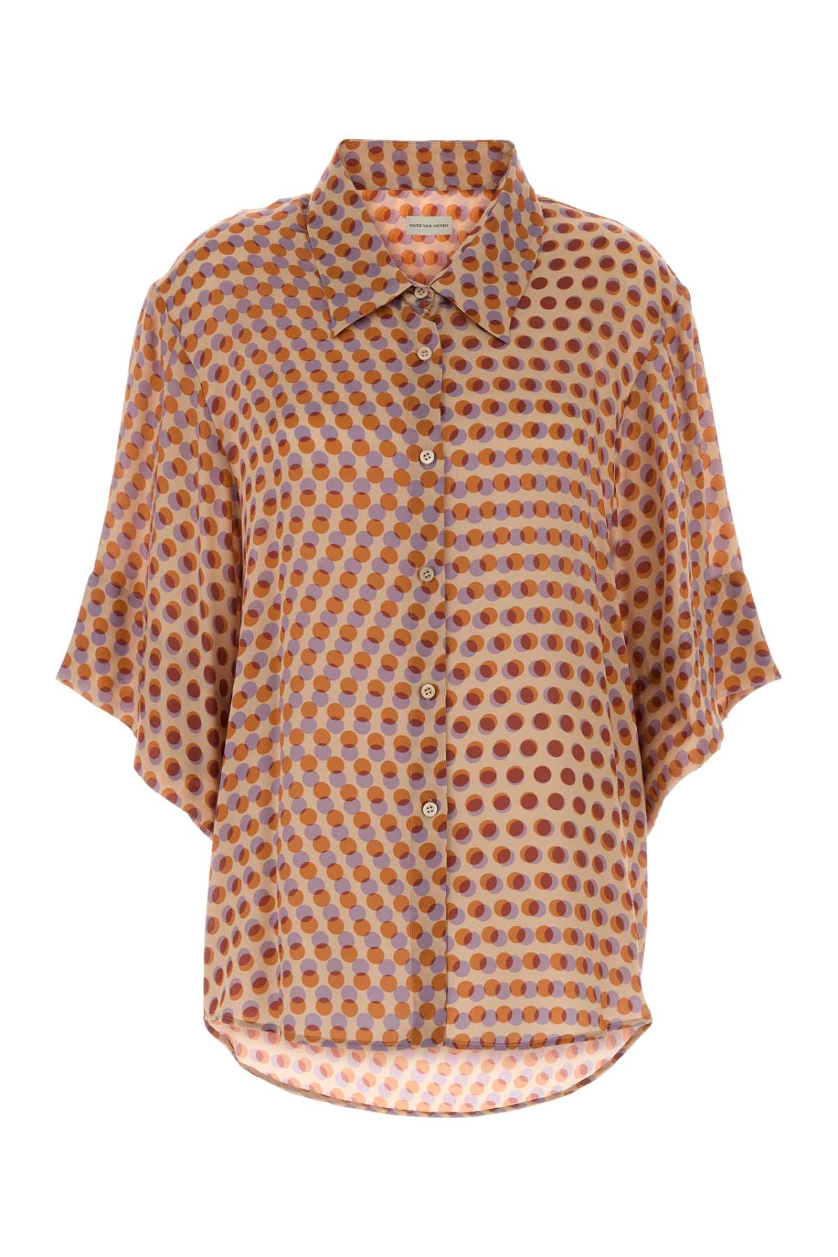 Dries Van Noten Women Printed Satin Clea Shirt DRIES VAN NOTEN