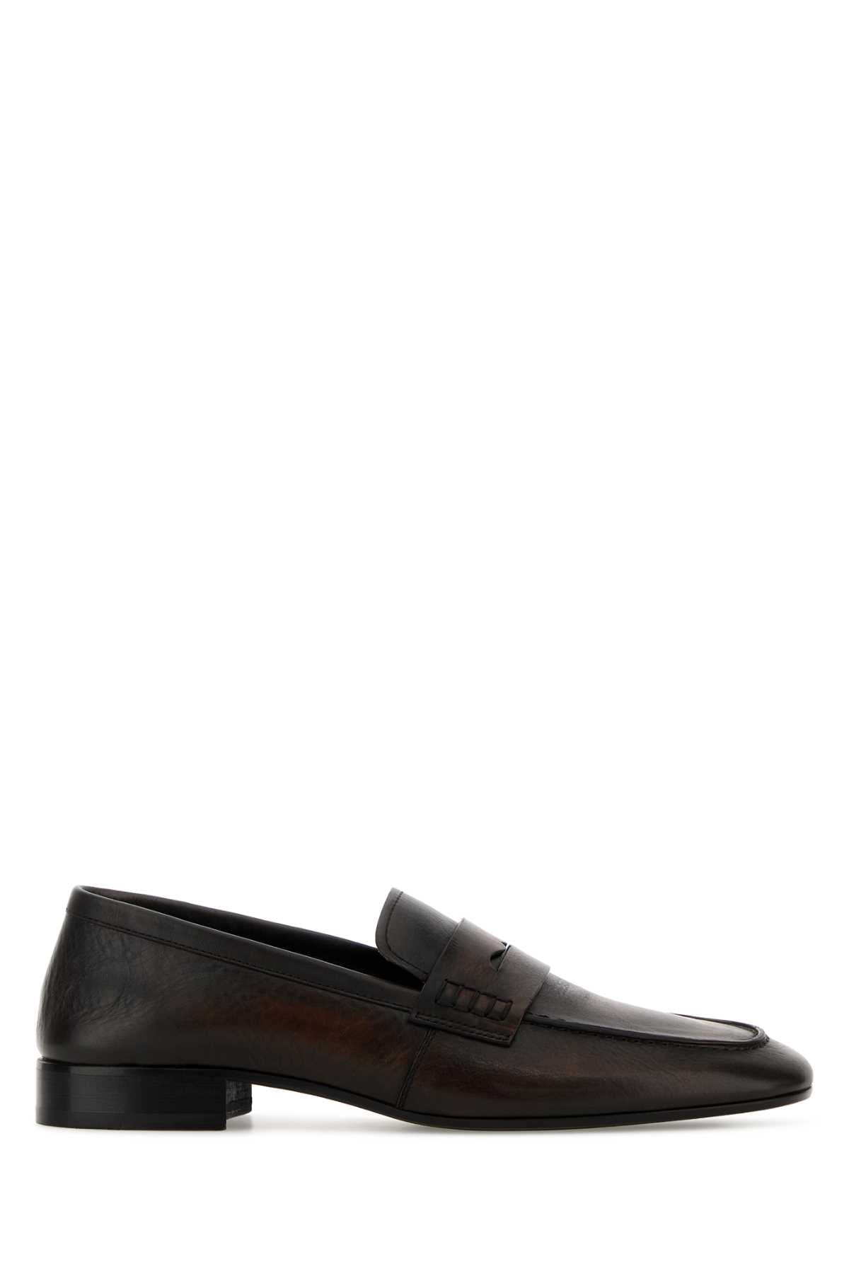Dries Van Noten Women Dark Brown Leather Loafers DRIES VAN NOTEN