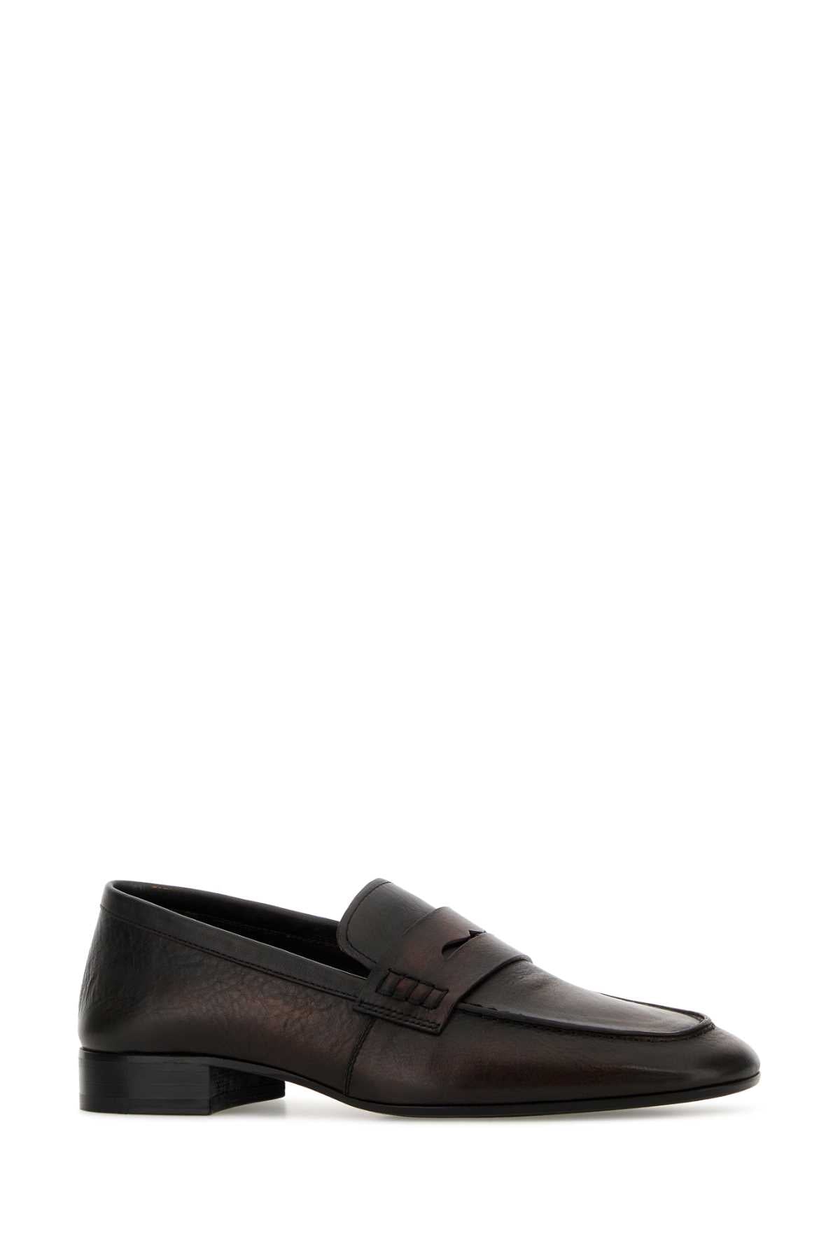 Dries Van Noten Women Dark Brown Leather Loafers DRIES VAN NOTEN