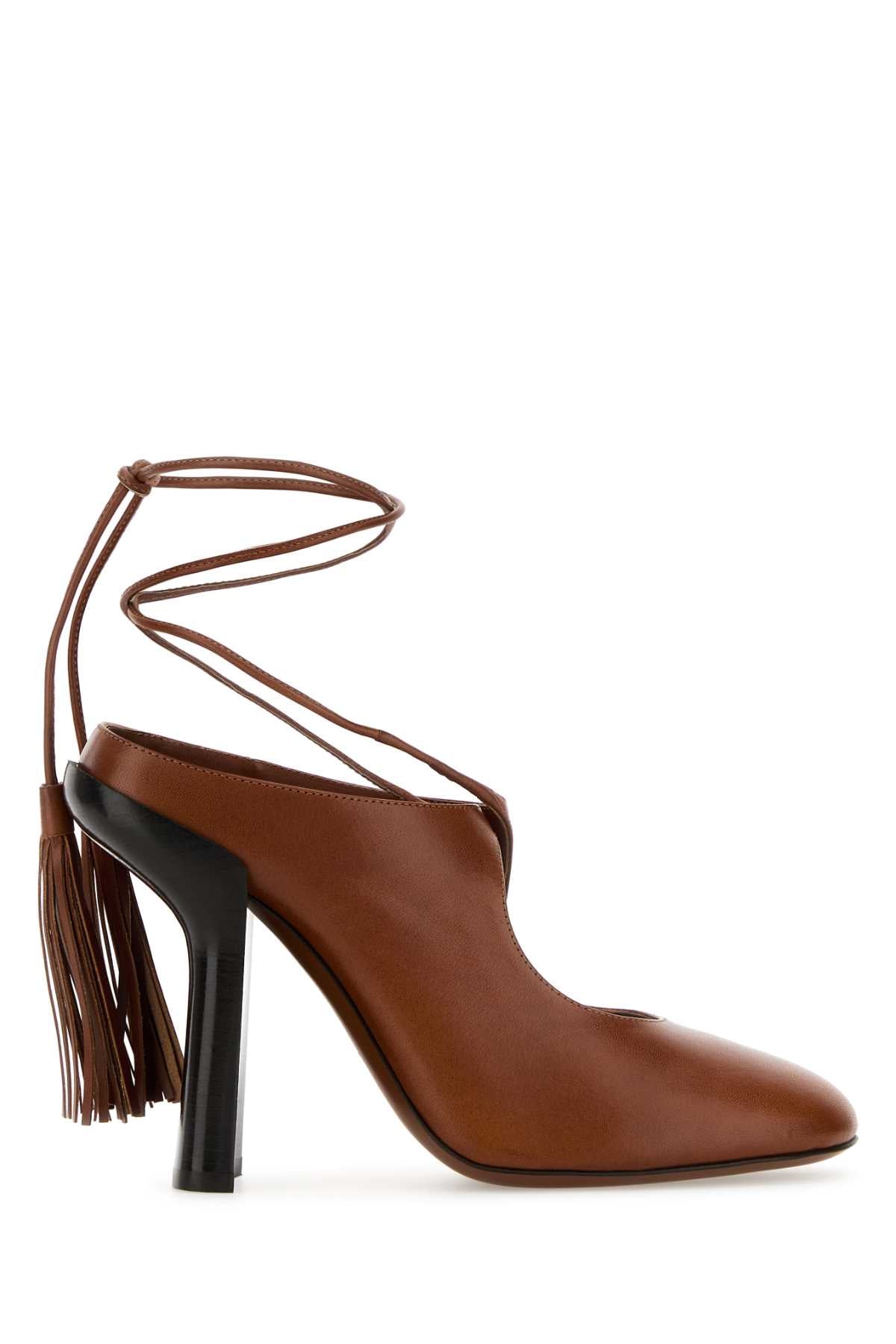 Dries Van Noten Women Caramel Leather Pumps DRIES VAN NOTEN
