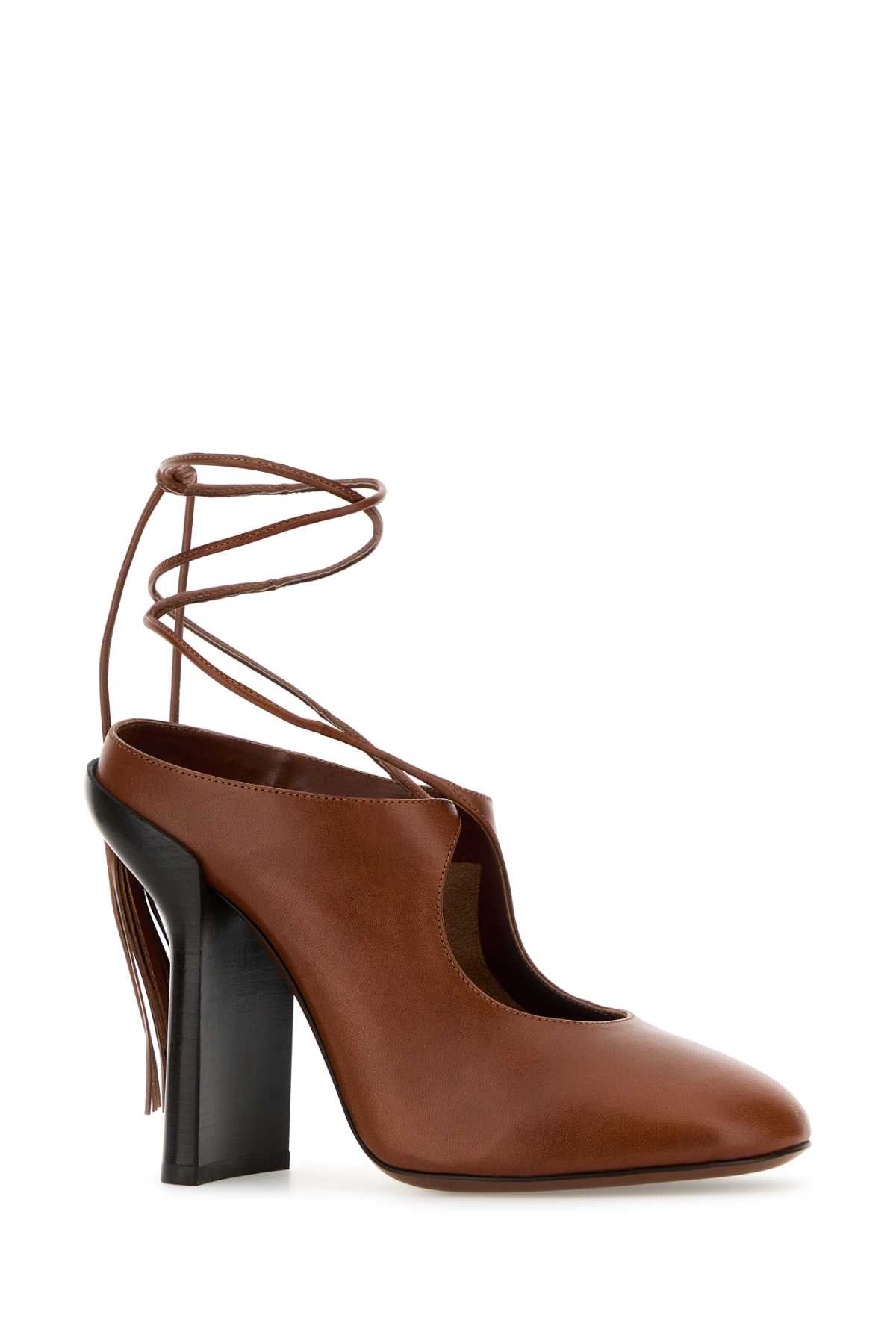 Dries Van Noten Women Caramel Leather Pumps DRIES VAN NOTEN