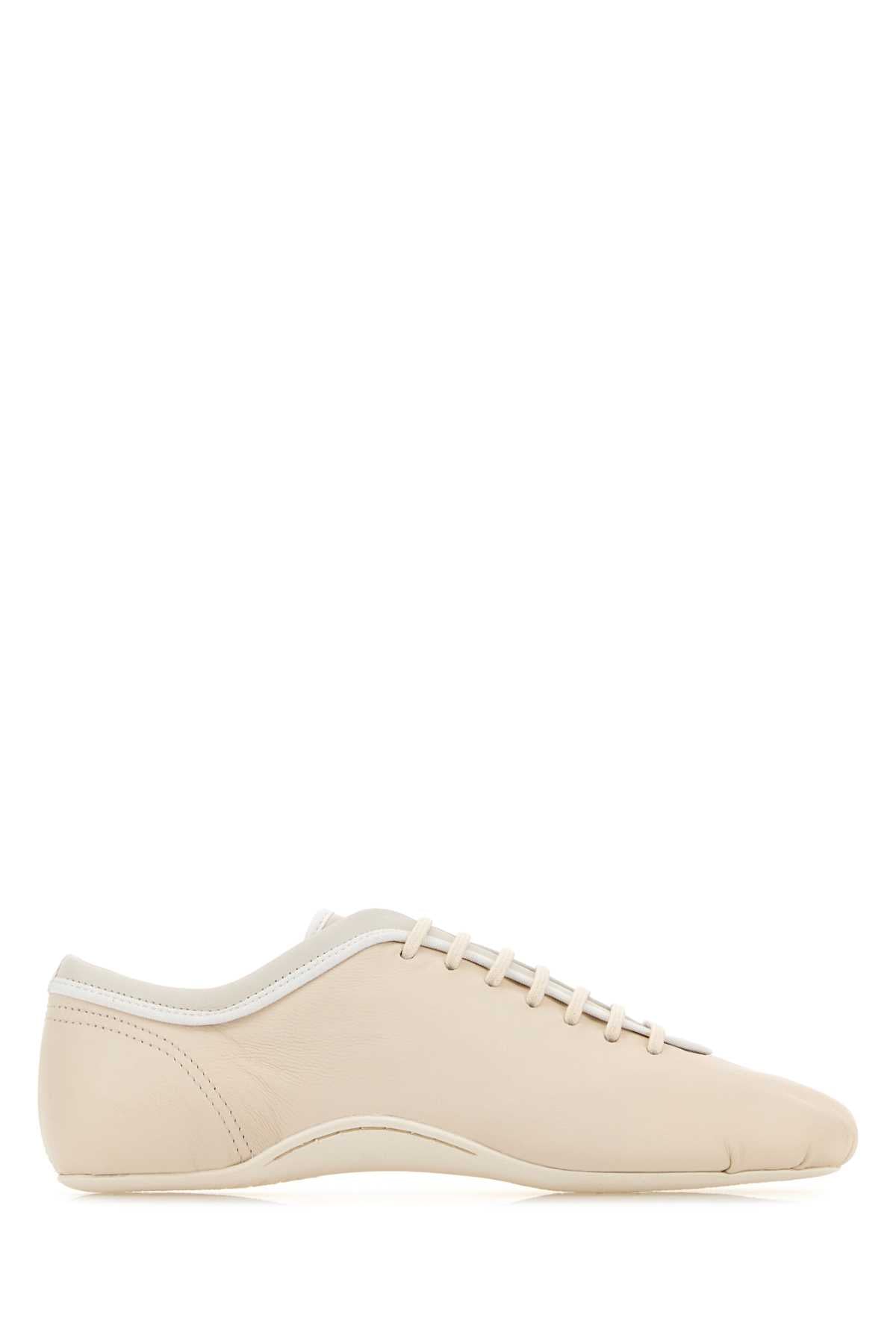 Dries Van Noten Women Ivory Leather Sneakers DRIES VAN NOTEN