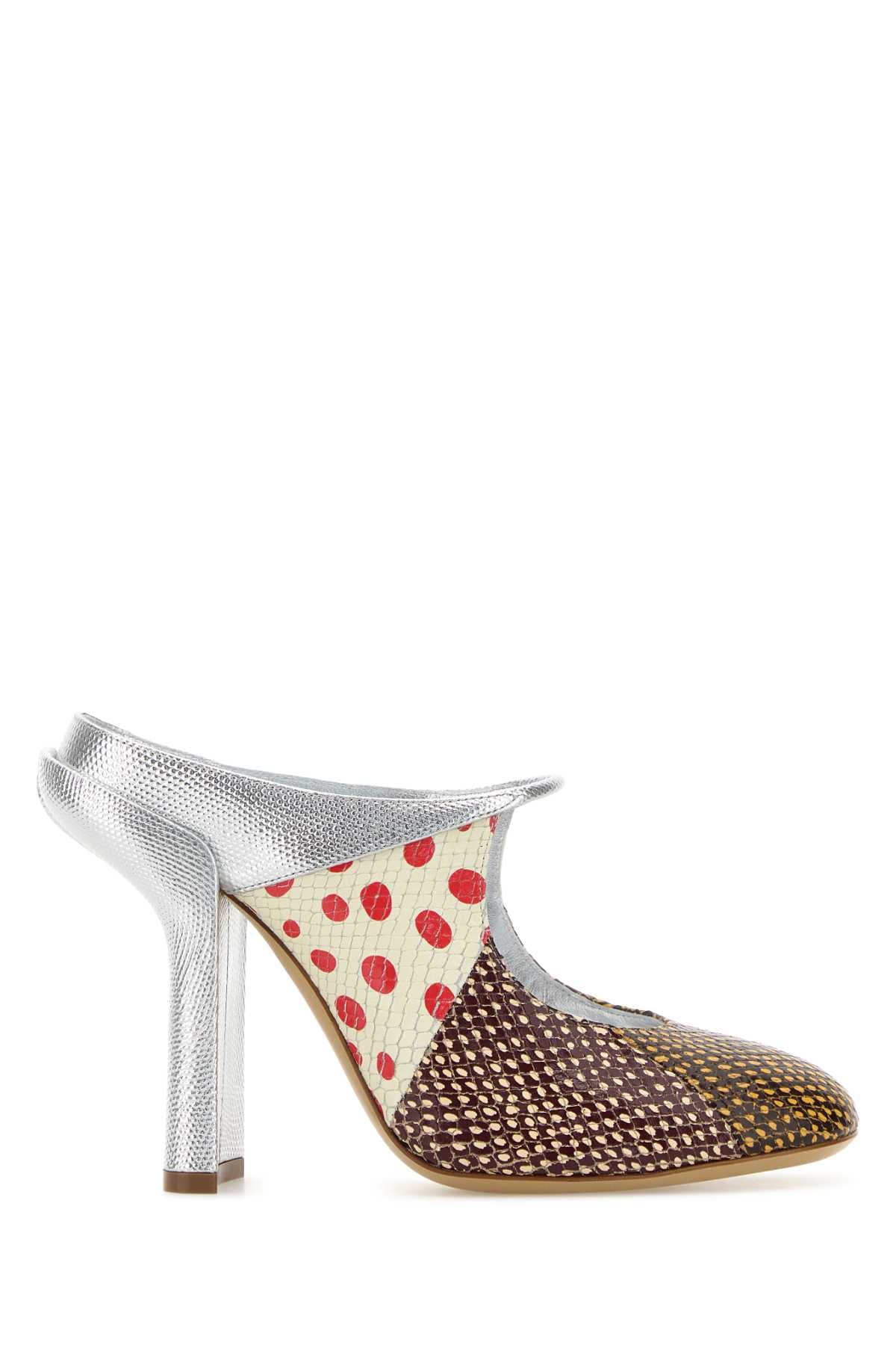 Dries Van Noten Women Printed Leather Mules DRIES VAN NOTEN