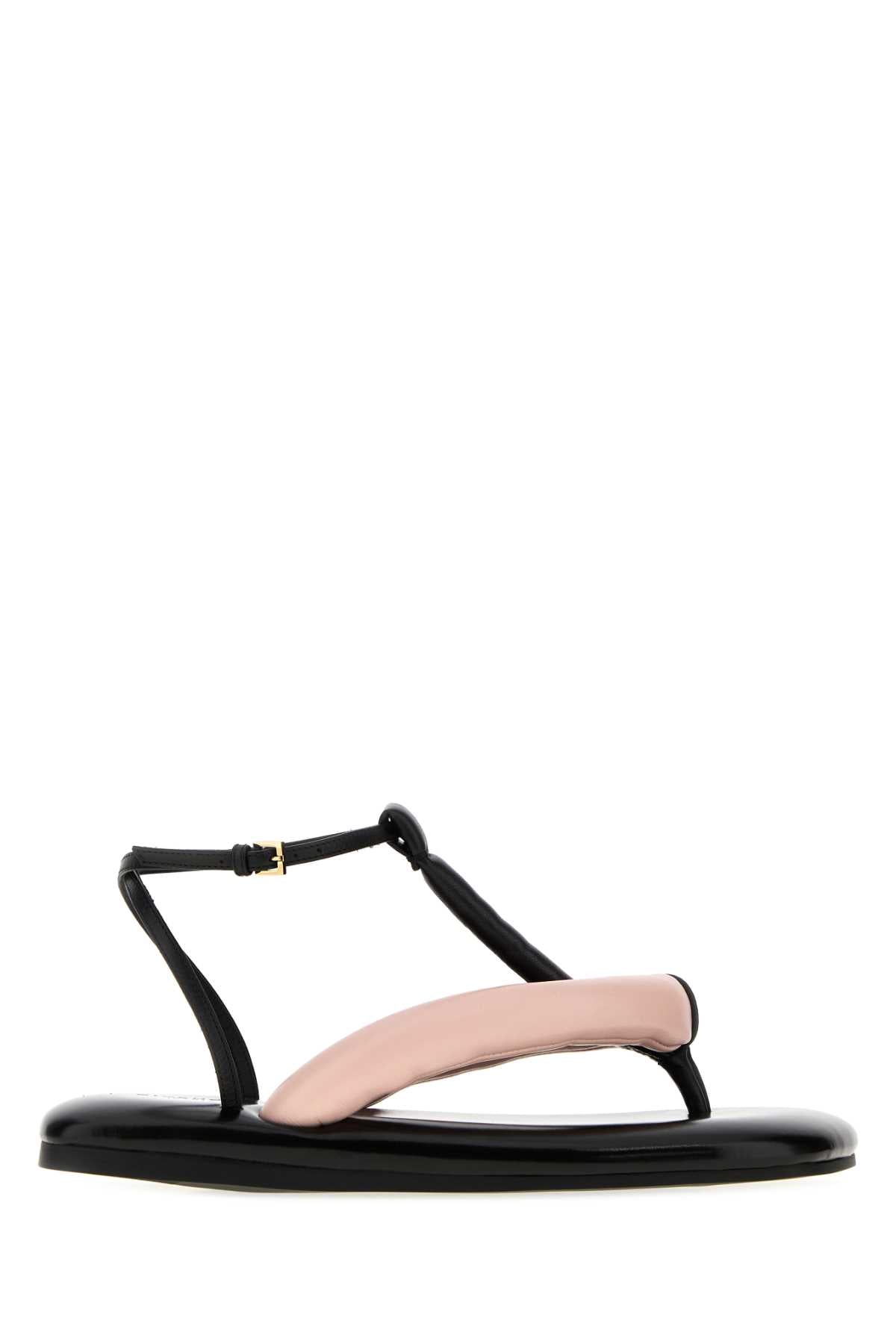 Givenchy Women Two-Tone Leather Boudoir Thong Sandals