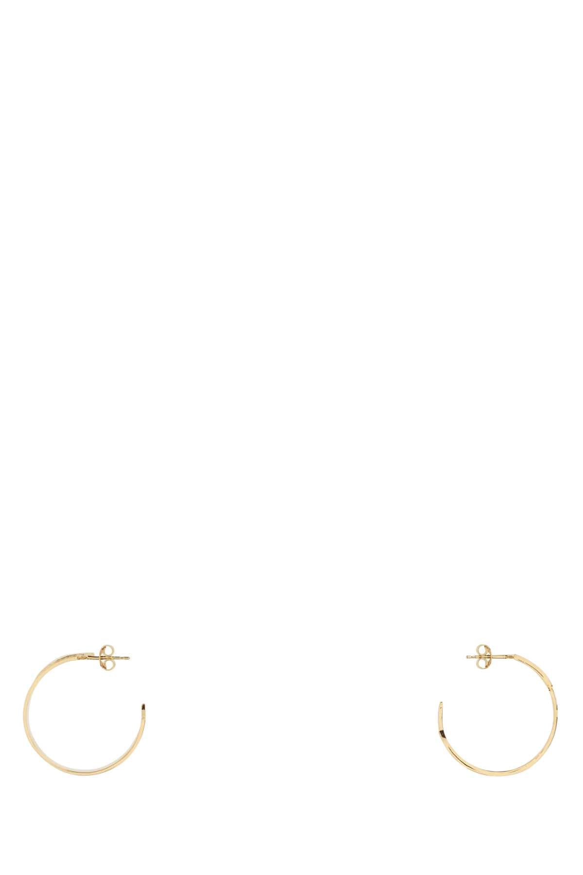 Givenchy Women Gold Metal Givenchy Tape Earrings GIVENCHY