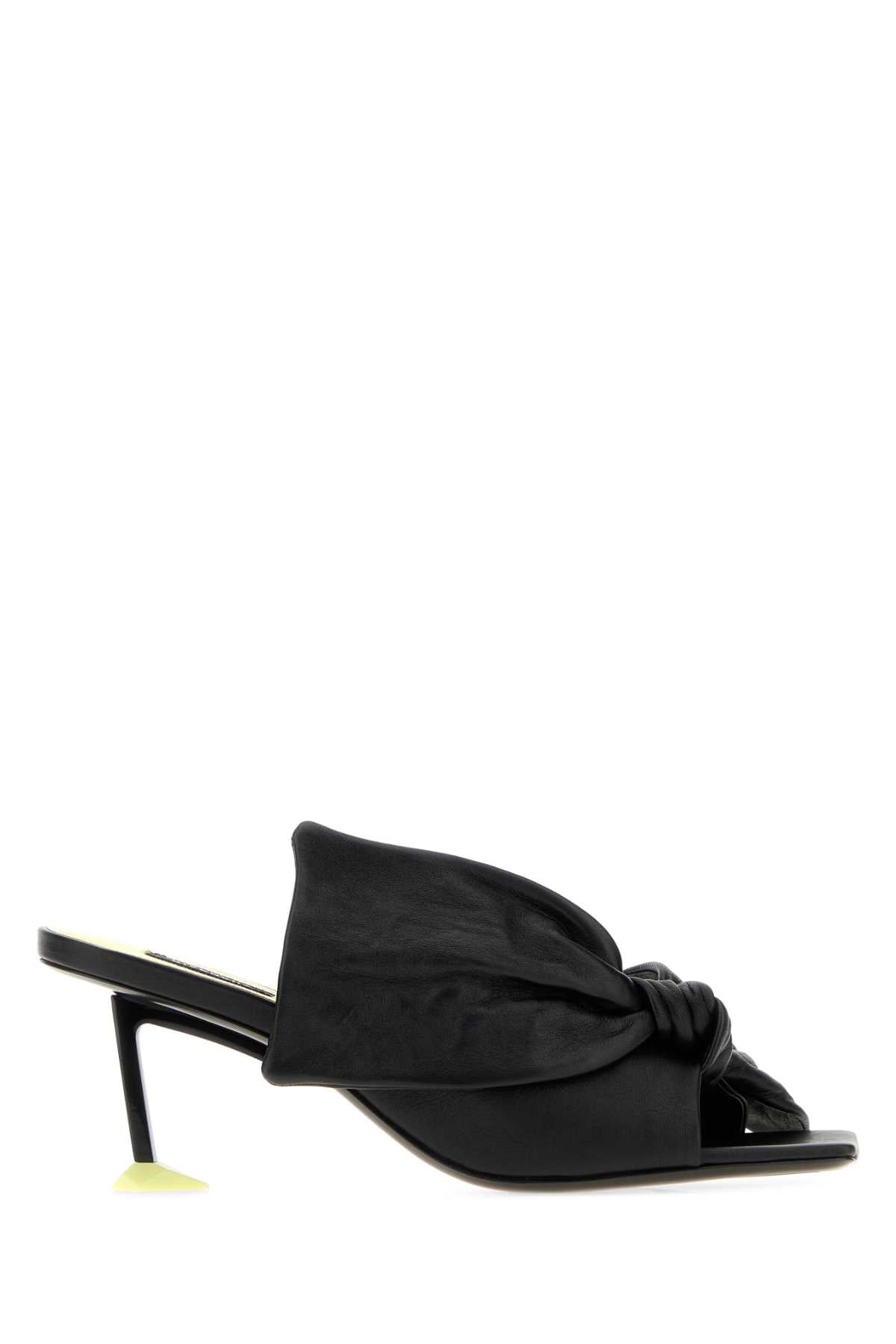 Givenchy Women Black Leather Boudoir Mules GIVENCHY