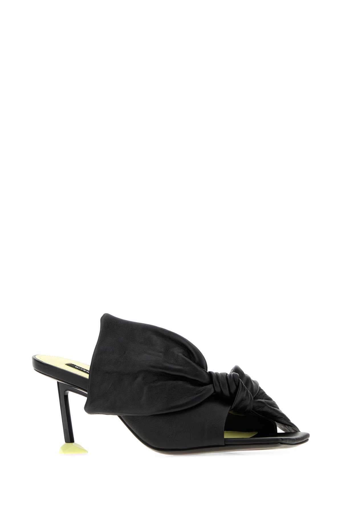 Givenchy Women Black Leather Boudoir Mules GIVENCHY
