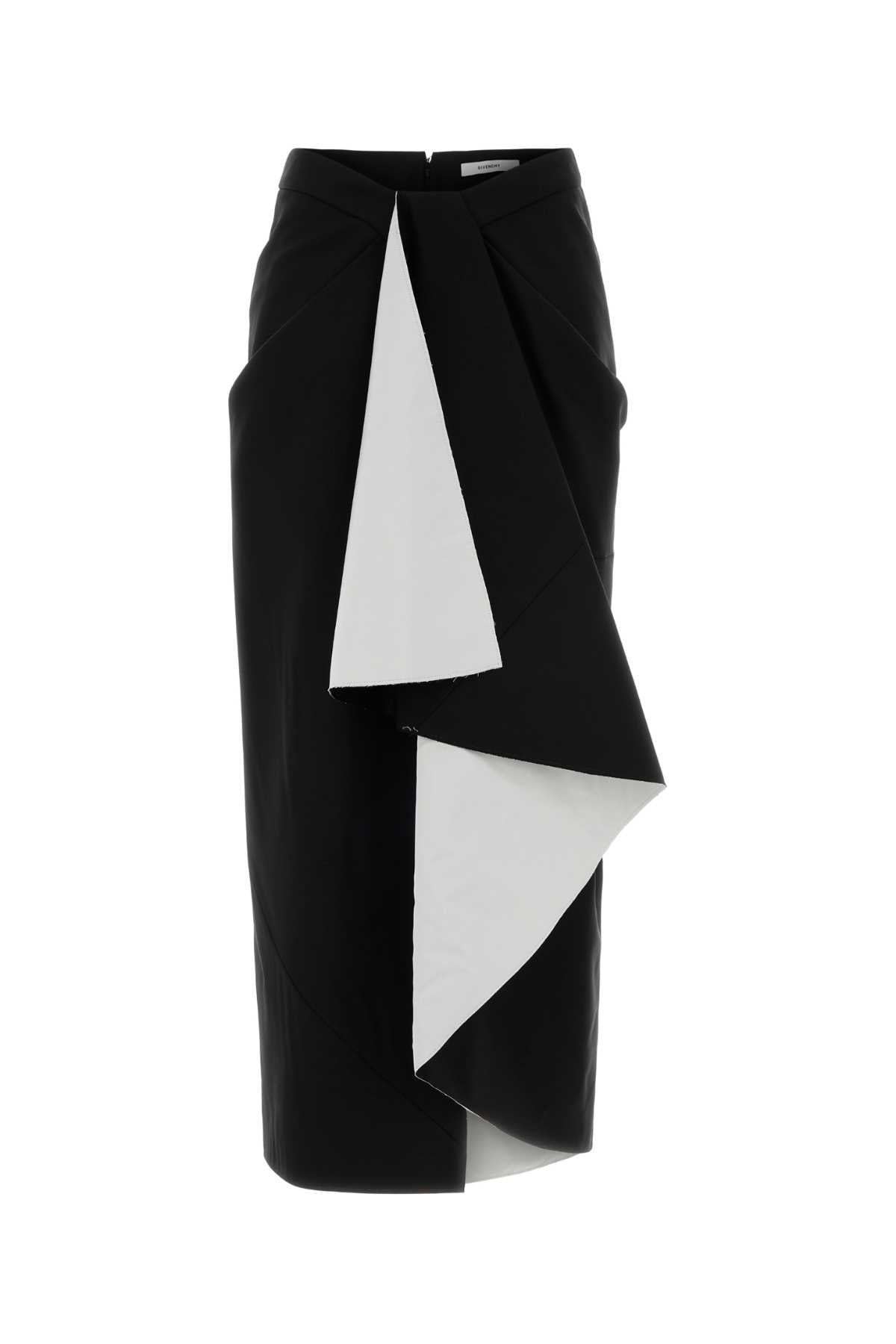 Givenchy Women Black Wool Blend Skirt GIVENCHY