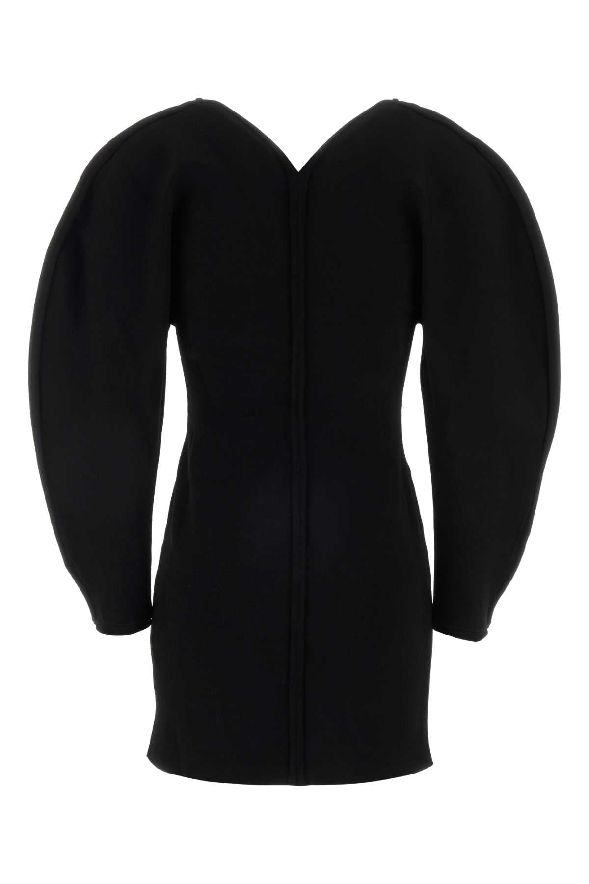Givenchy Women Black Stretch Viscose Blend Cocoon Mini Dress GIVENCHY