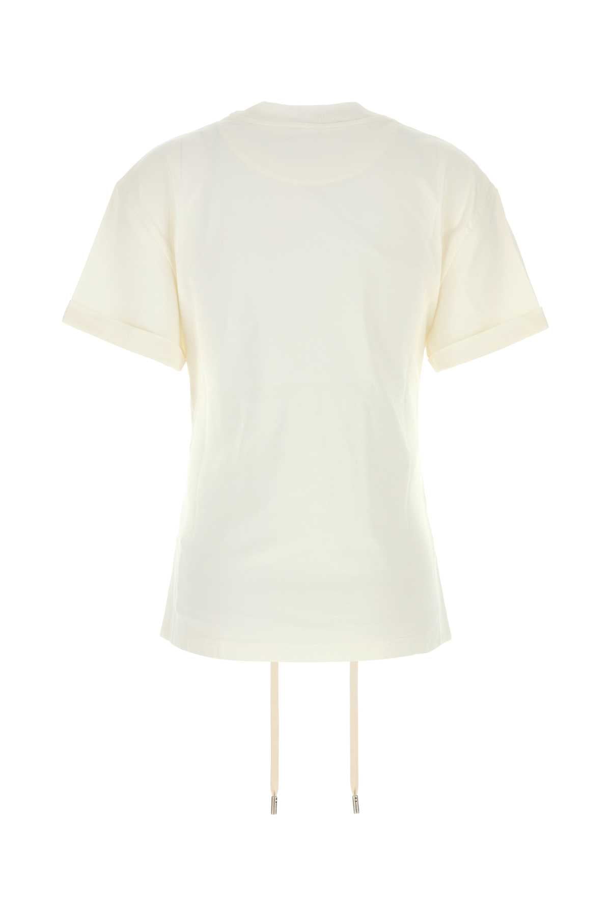 Alexander Mcqueen Women White Cotton T-Shirt ALEXANDER MCQUEEN
