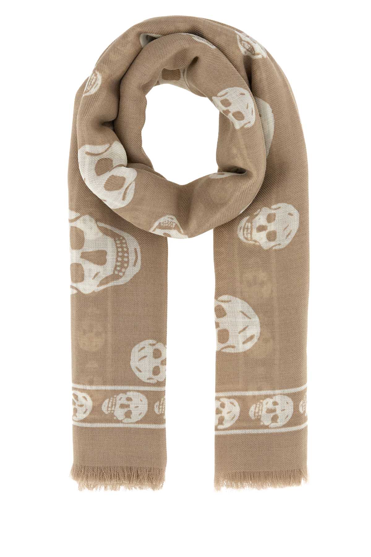 Alexander Mcqueen Women Printed Chiffon Foulard ALEXANDER MCQUEEN