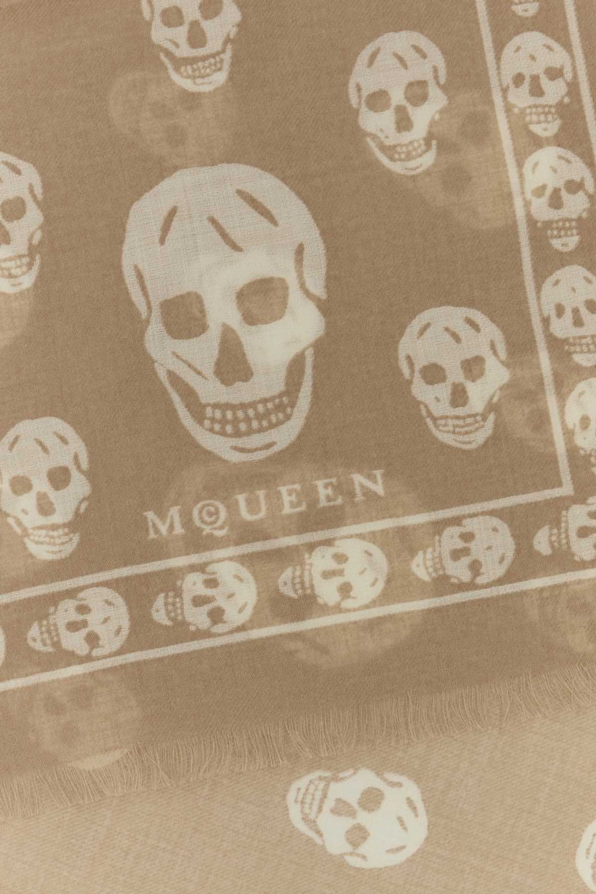 Alexander Mcqueen Women Printed Chiffon Foulard ALEXANDER MCQUEEN