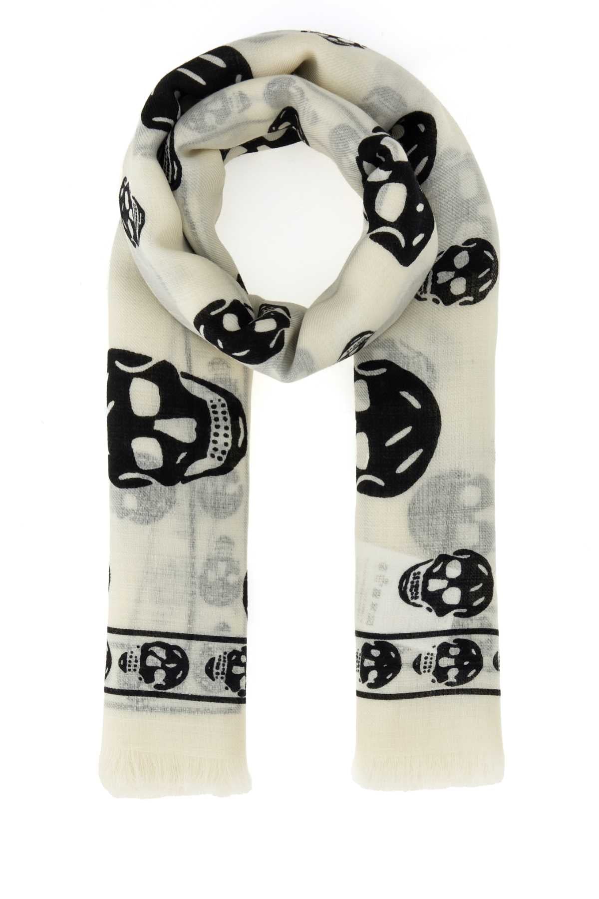 Alexander Mcqueen Women Printed Chiffon Foulard ALEXANDER MCQUEEN