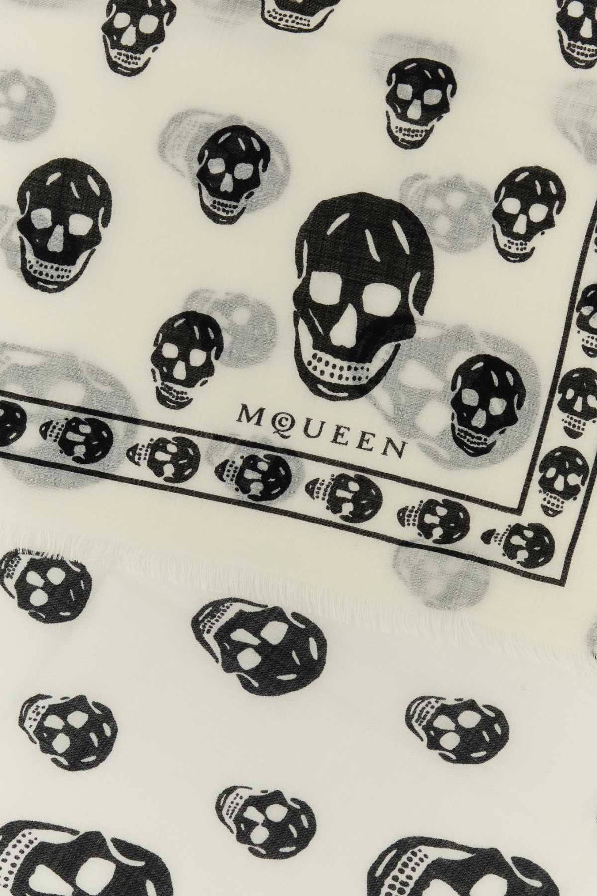 Alexander Mcqueen Women Printed Chiffon Foulard ALEXANDER MCQUEEN