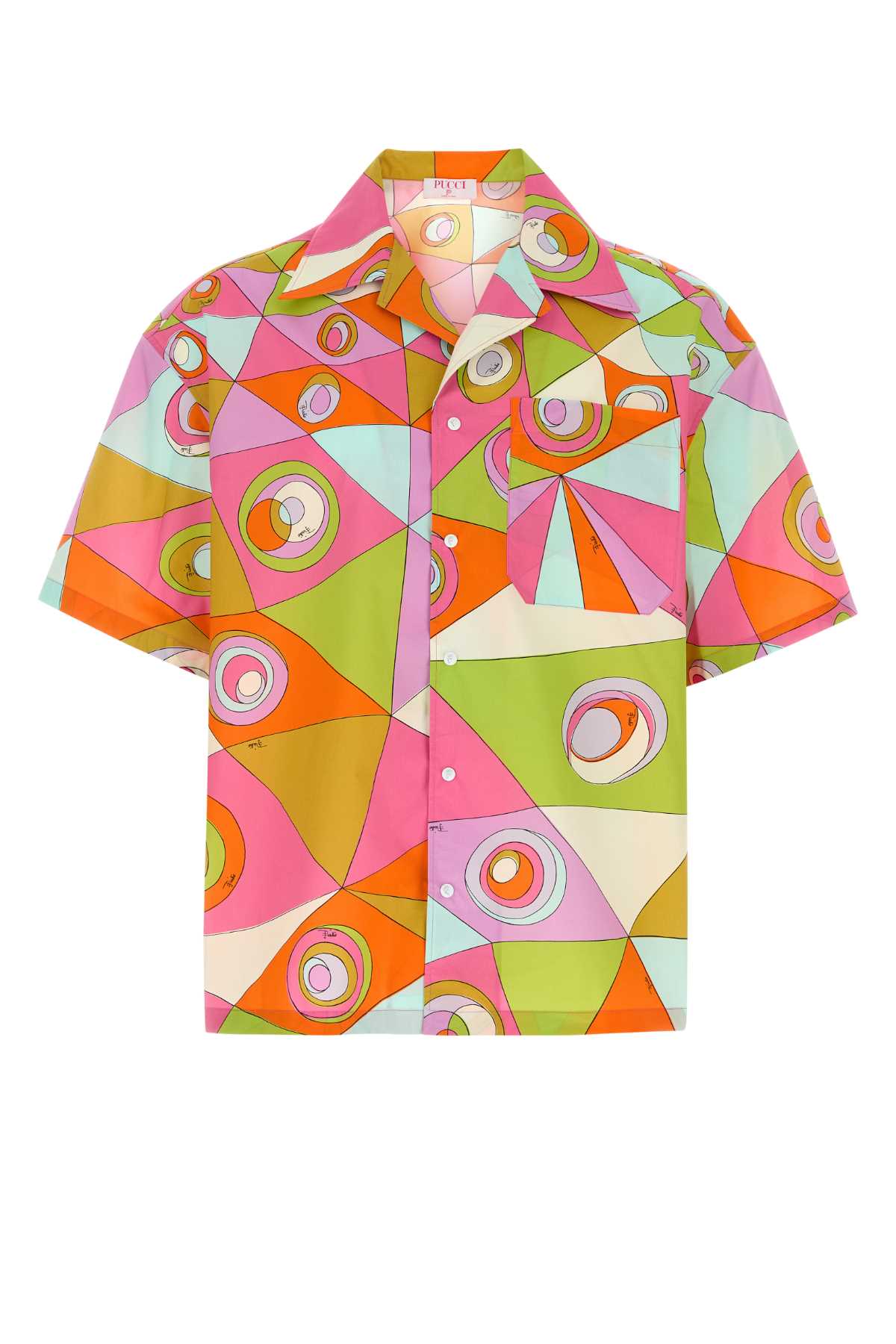 Emilio Pucci Men Printed Poplin Shirt PUCCI