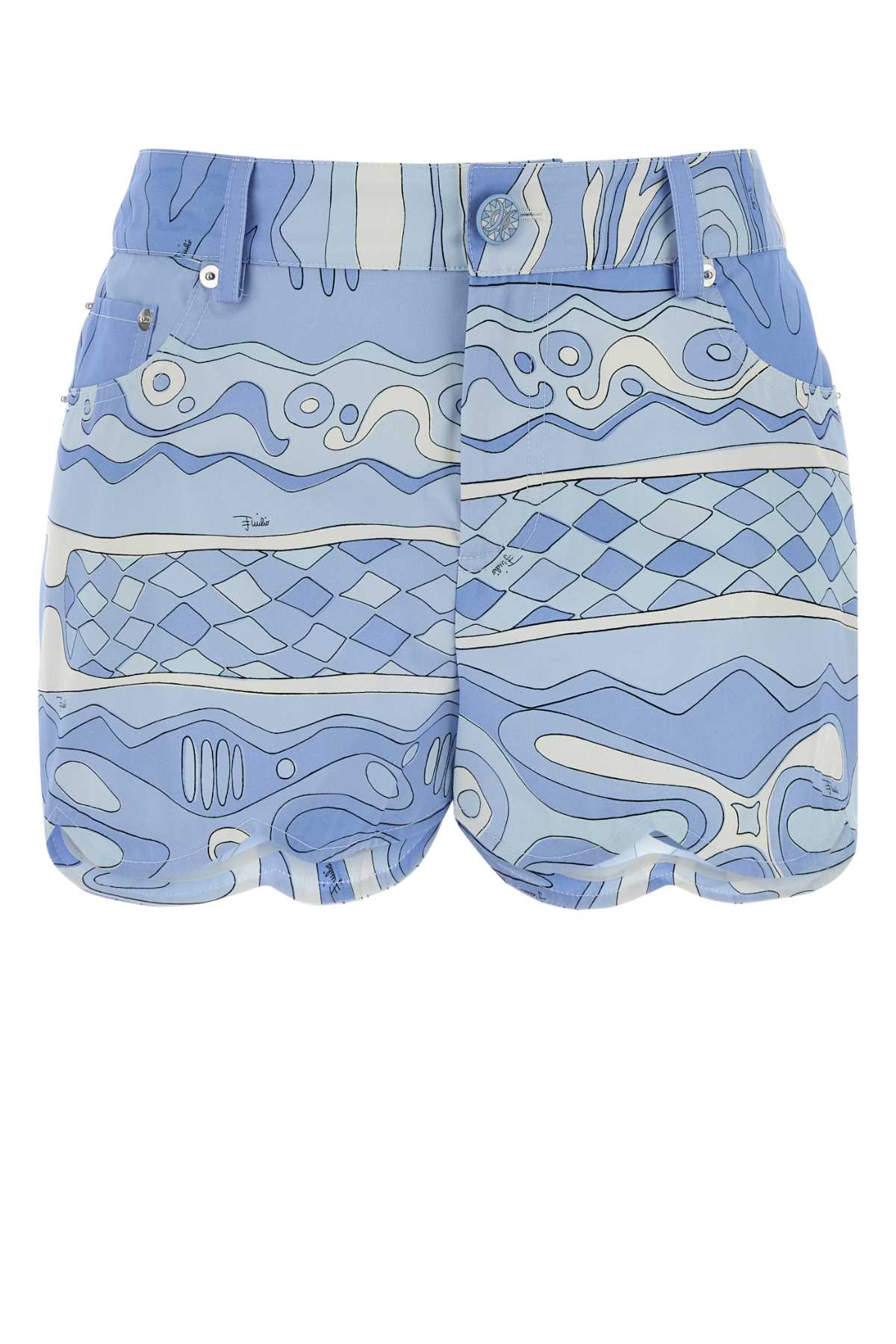 Emilio Pucci Women Printed Cotton Shorts PUCCI