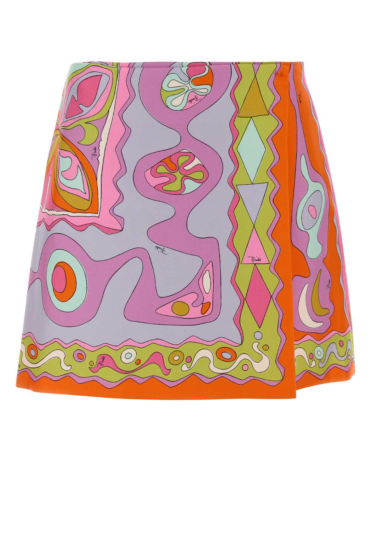 Emilio Pucci Women Printed Twill Mini Skirt PUCCI