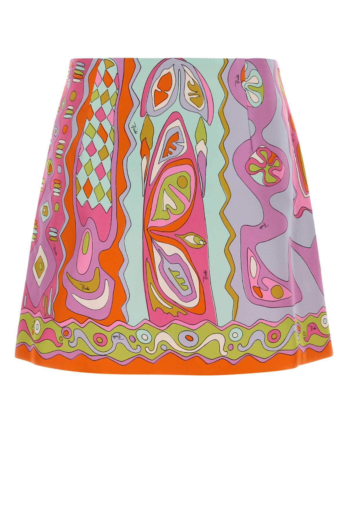 Emilio Pucci Women Printed Twill Mini Skirt PUCCI