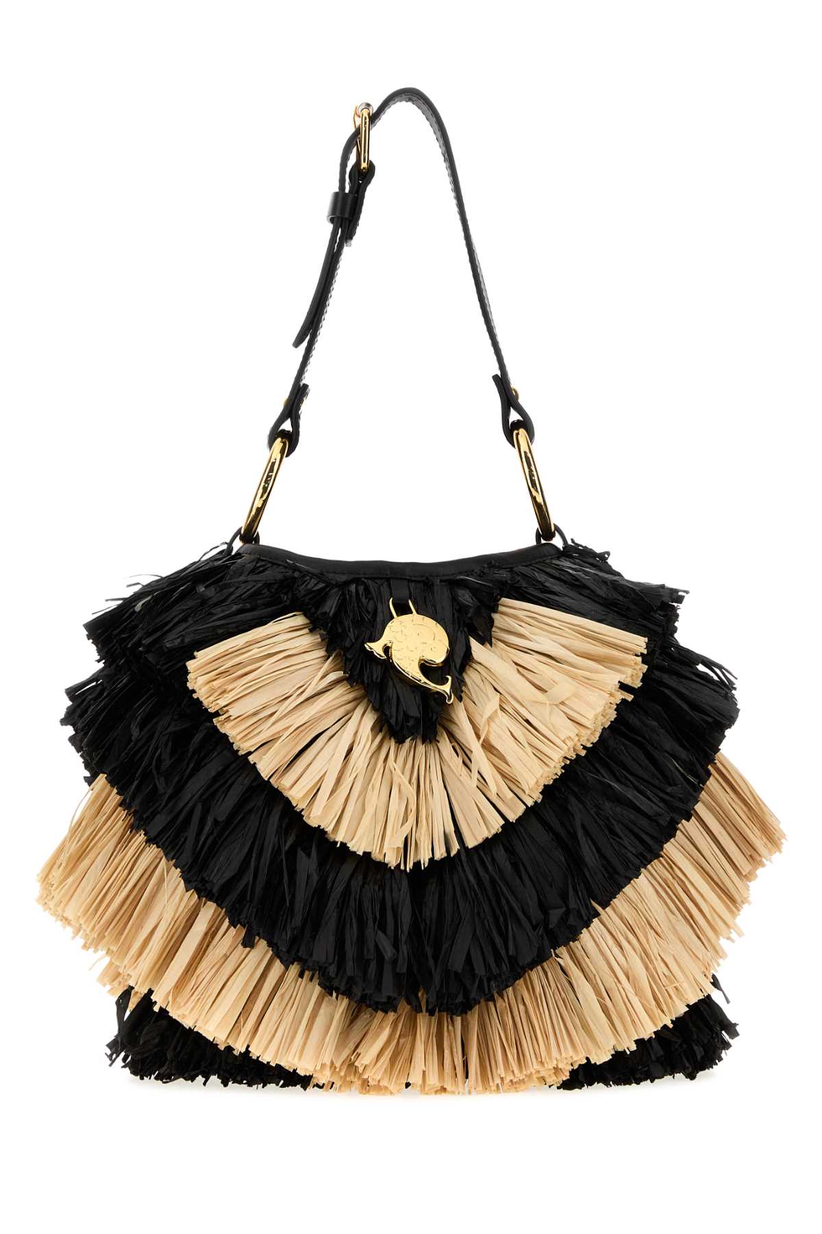 Emilio Pucci Women Two-Tone Raffia Bucket Bag PUCCI