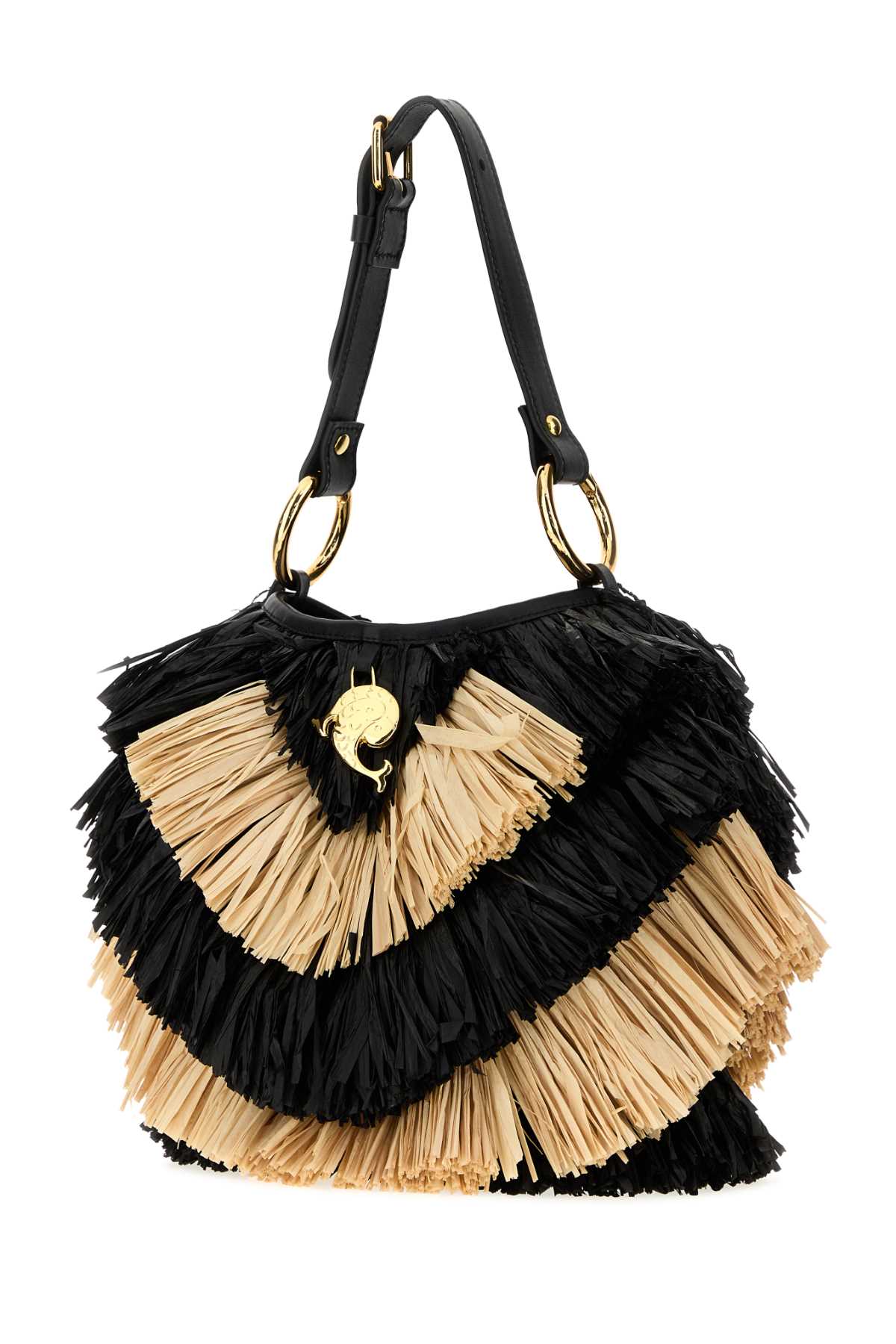 Emilio Pucci Women Two-Tone Raffia Bucket Bag PUCCI