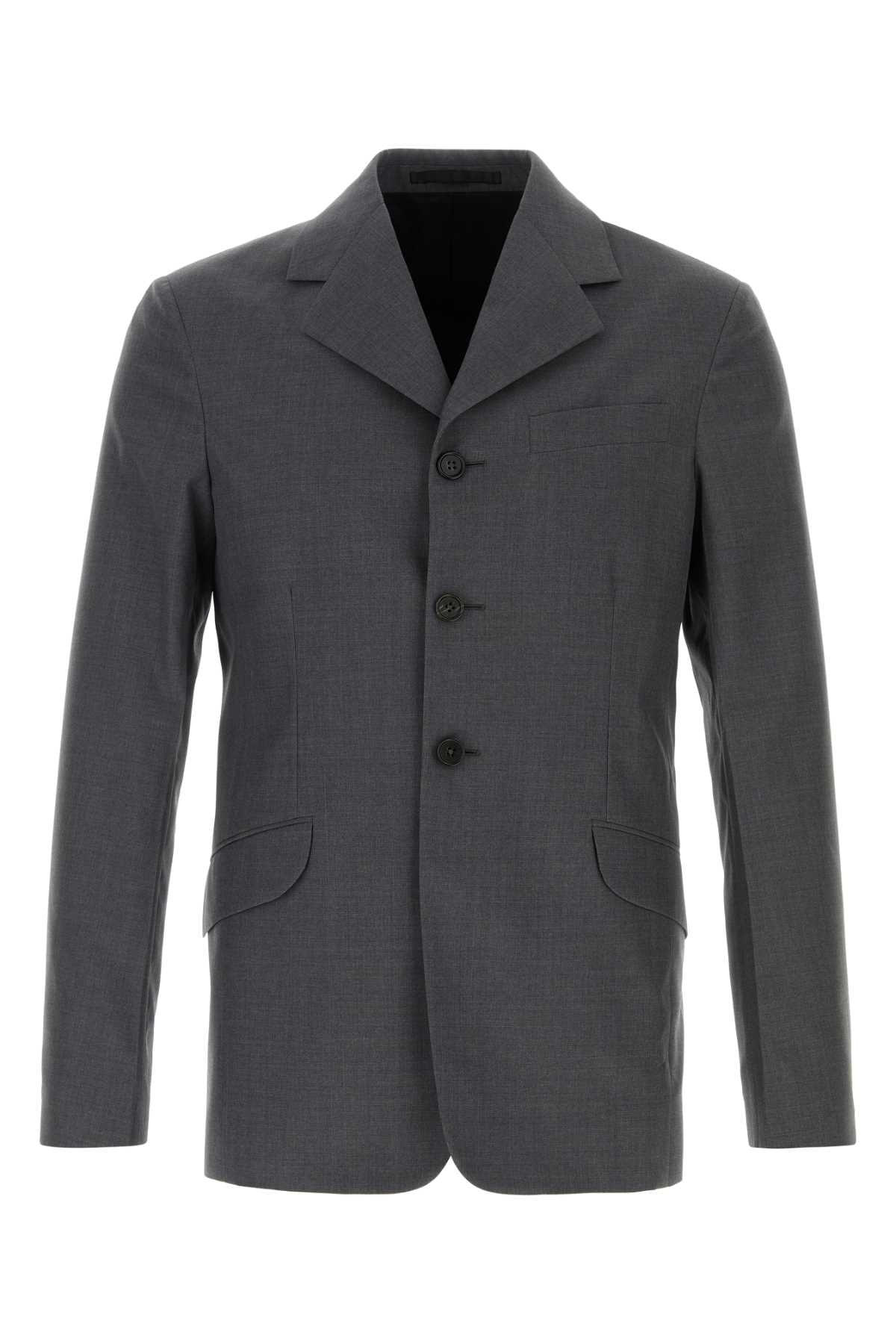 Jil Sander Men Graphite Wool Blazer JIL SANDER
