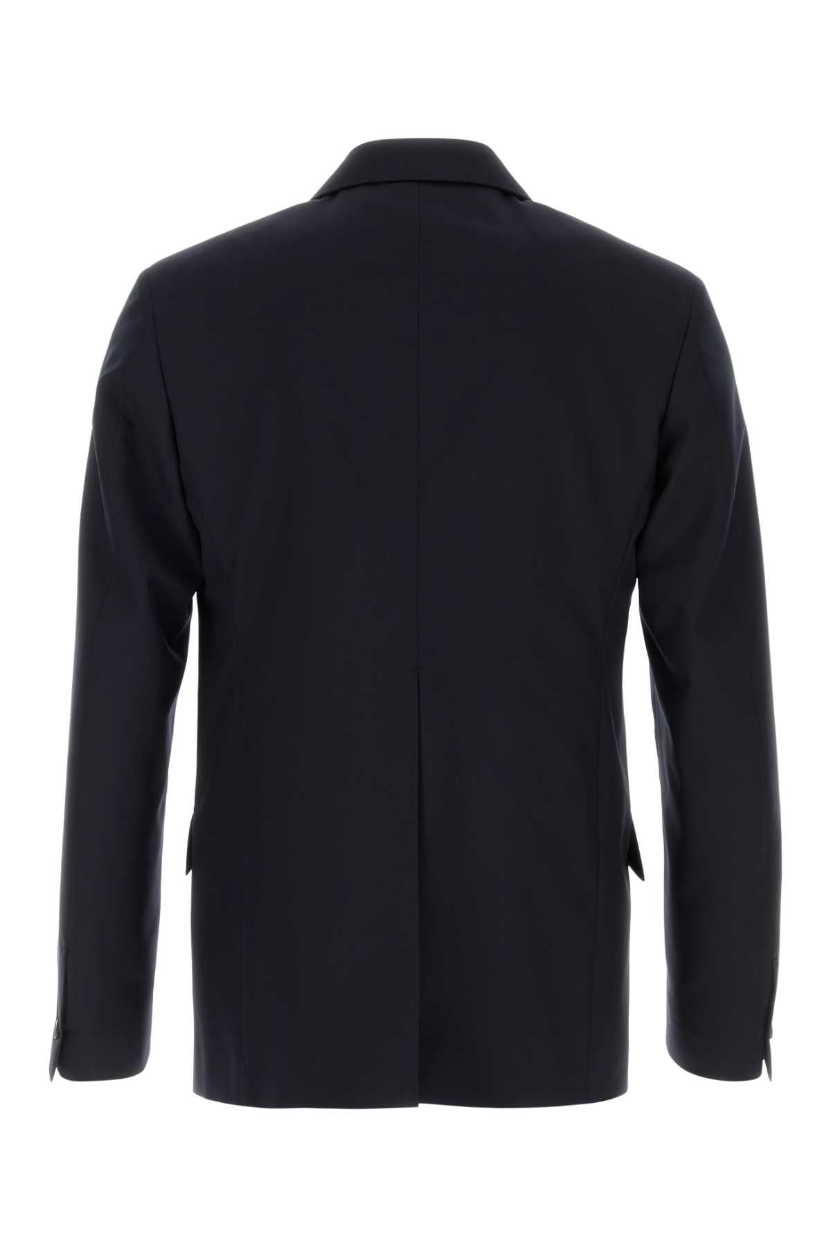 Jil Sander Men Navy Blue Wool Blazer JIL SANDER